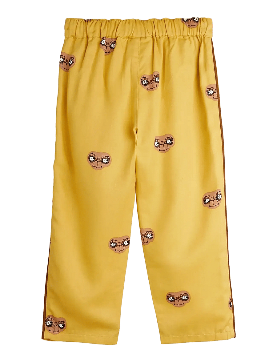 Mini Rodini - E.T aop woven trousers - beebipüksid - yellow - 1