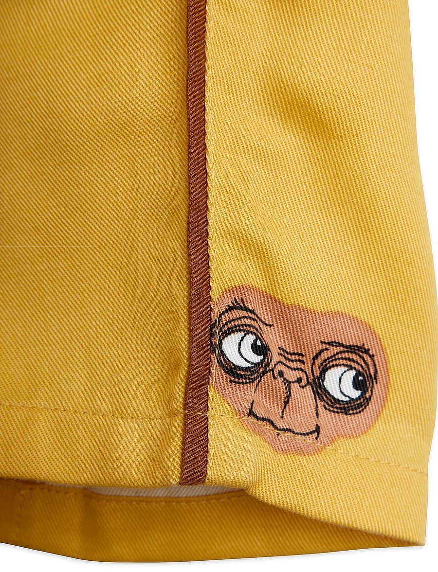 Mini Rodini - E.T aop woven trousers - beebipüksid - yellow - 3