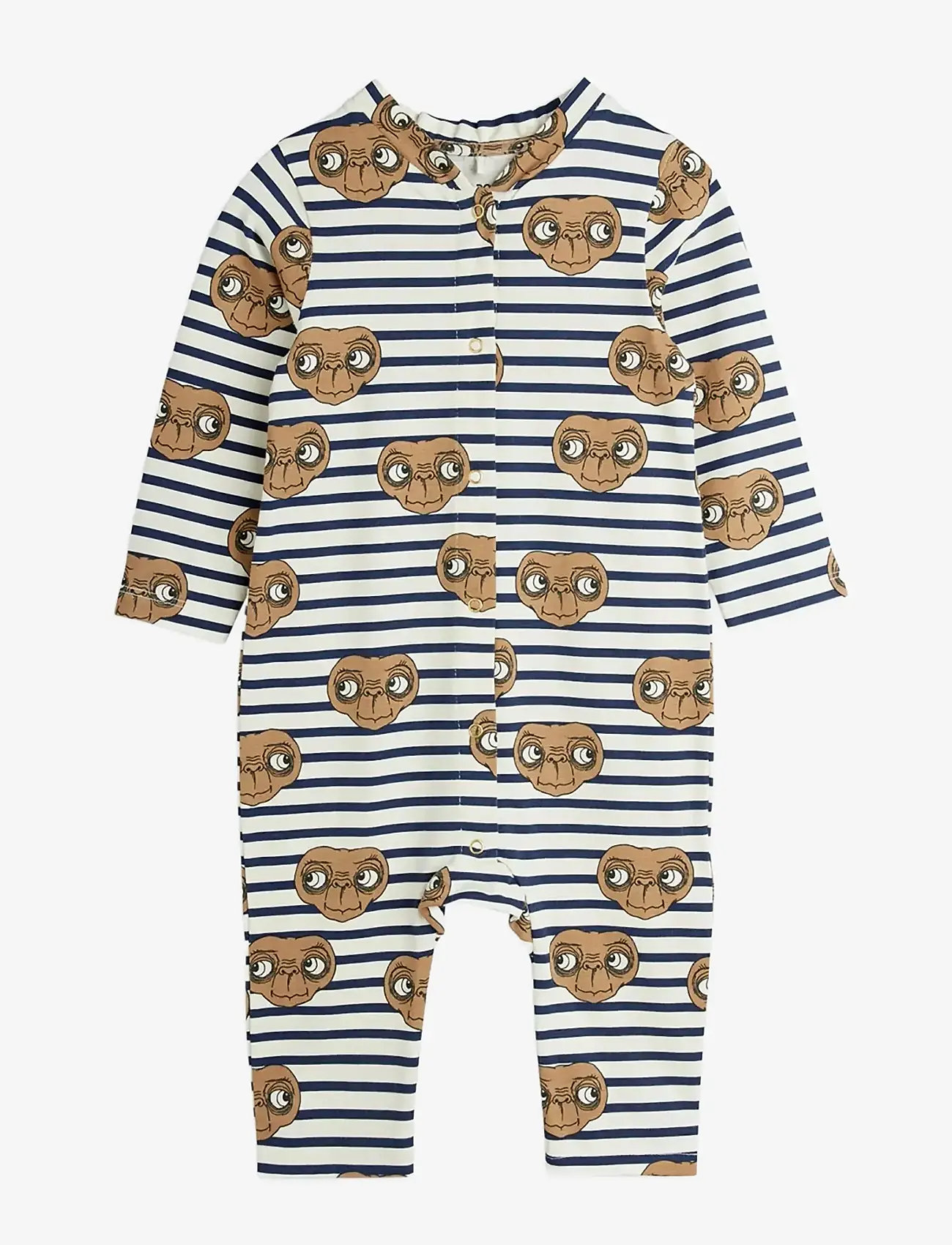Mini Rodini - E.T stripe aop jumpsuit - långärmade bodysuits - multi - 0