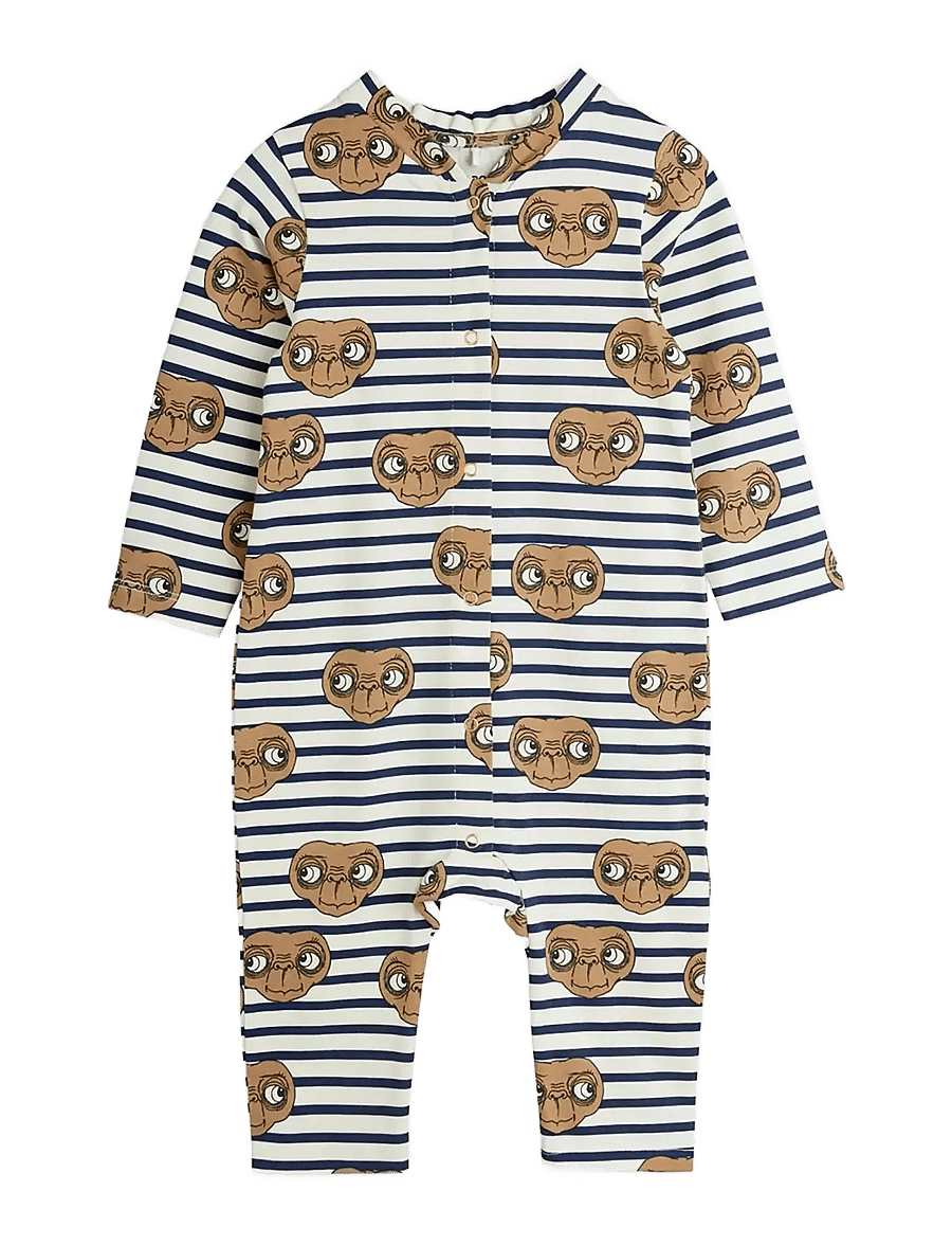 Mini Rodini - E.T stripe aop jumpsuit - langärmelig - multi - 0