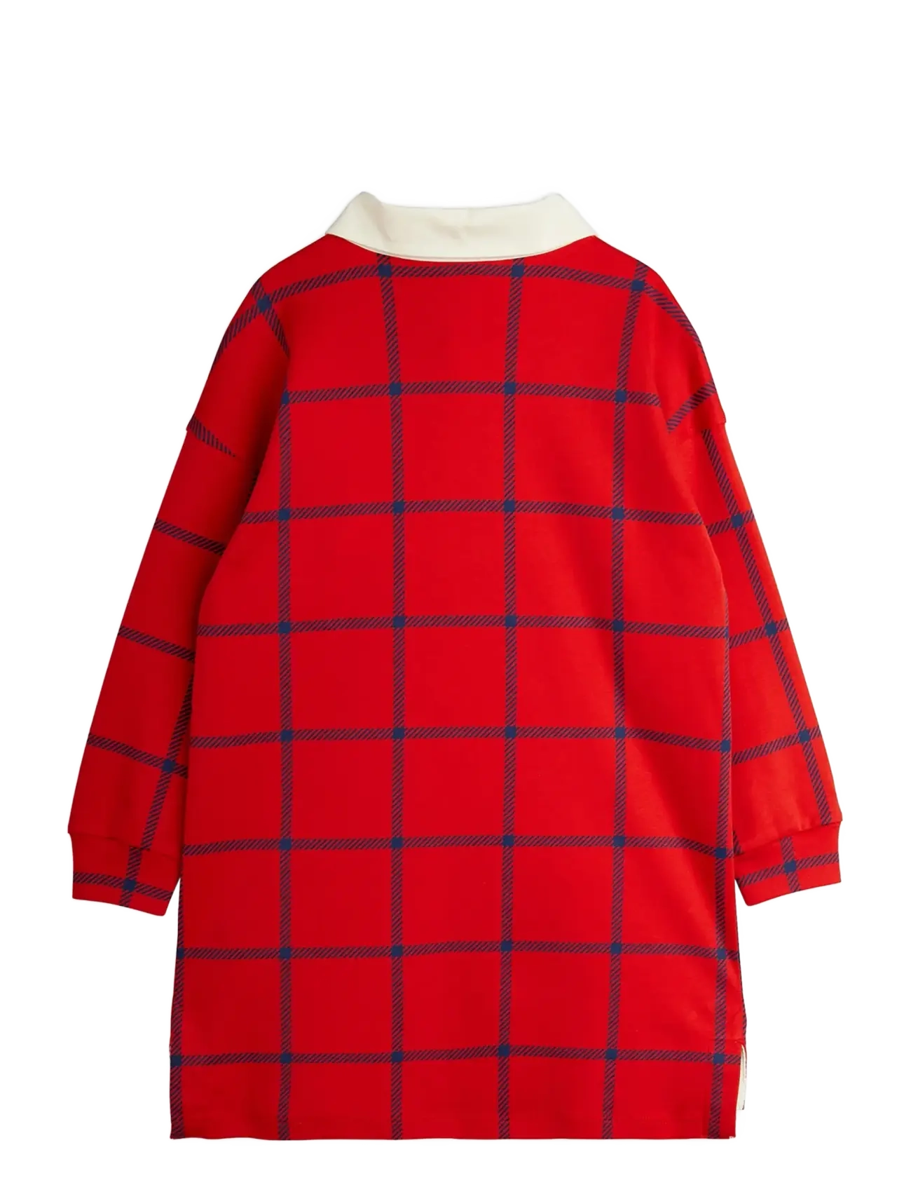 Mini Rodini - E.T patch rugby dress - langärmelige babykleider - red - 1