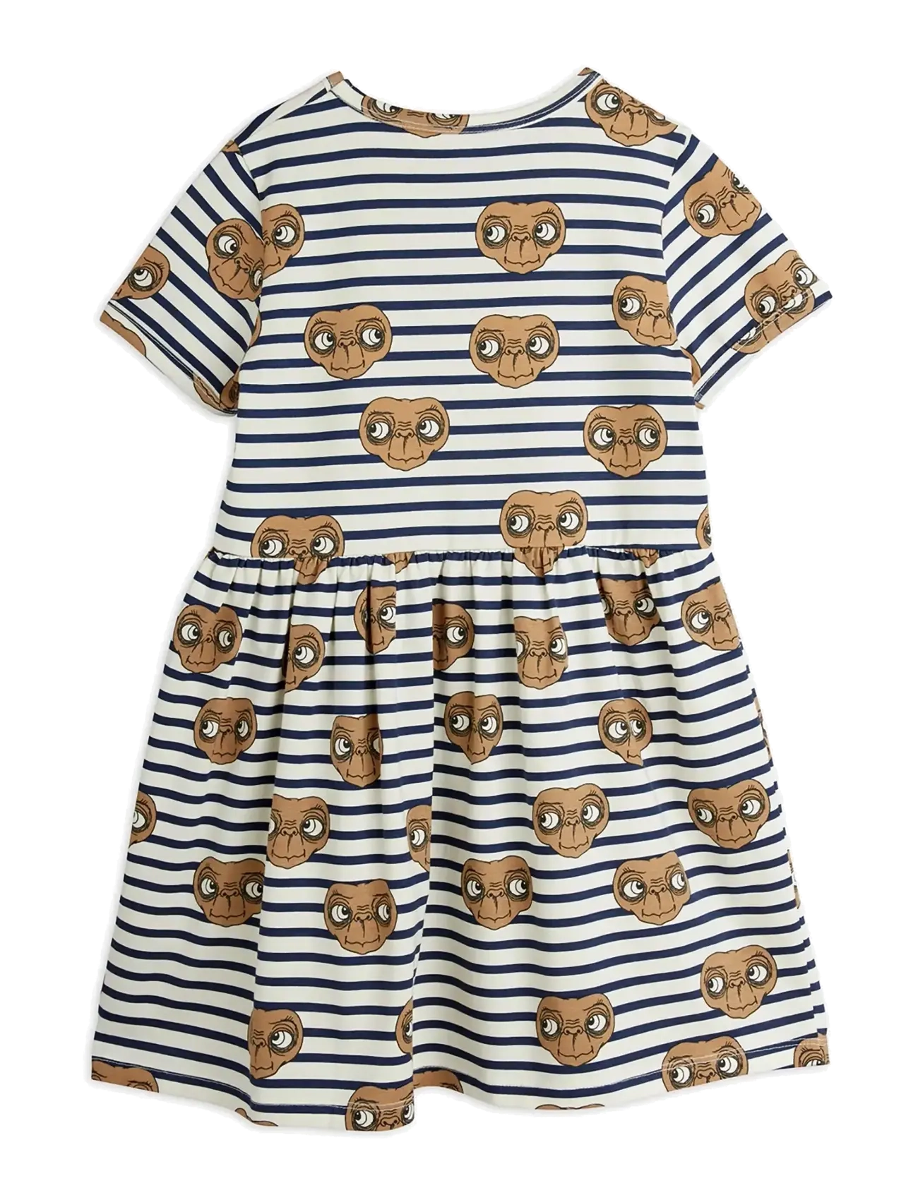 Mini Rodini - E.T stripe aop ss dress - short-sleeved baby dresses - multi - 1