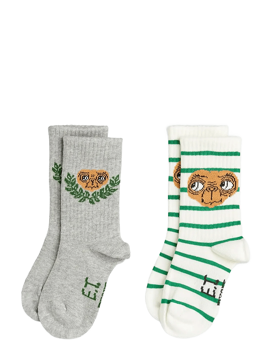 Mini Rodini - E.T 2-pack socks - strumpor - multi - 0