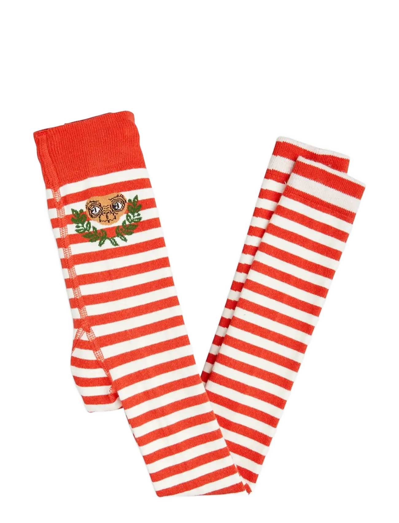 Mini Rodini E.t Stripe 1-Pack Leggings, 116/122, Socken & Strumpfhosen, Rot - Tights, Kinder