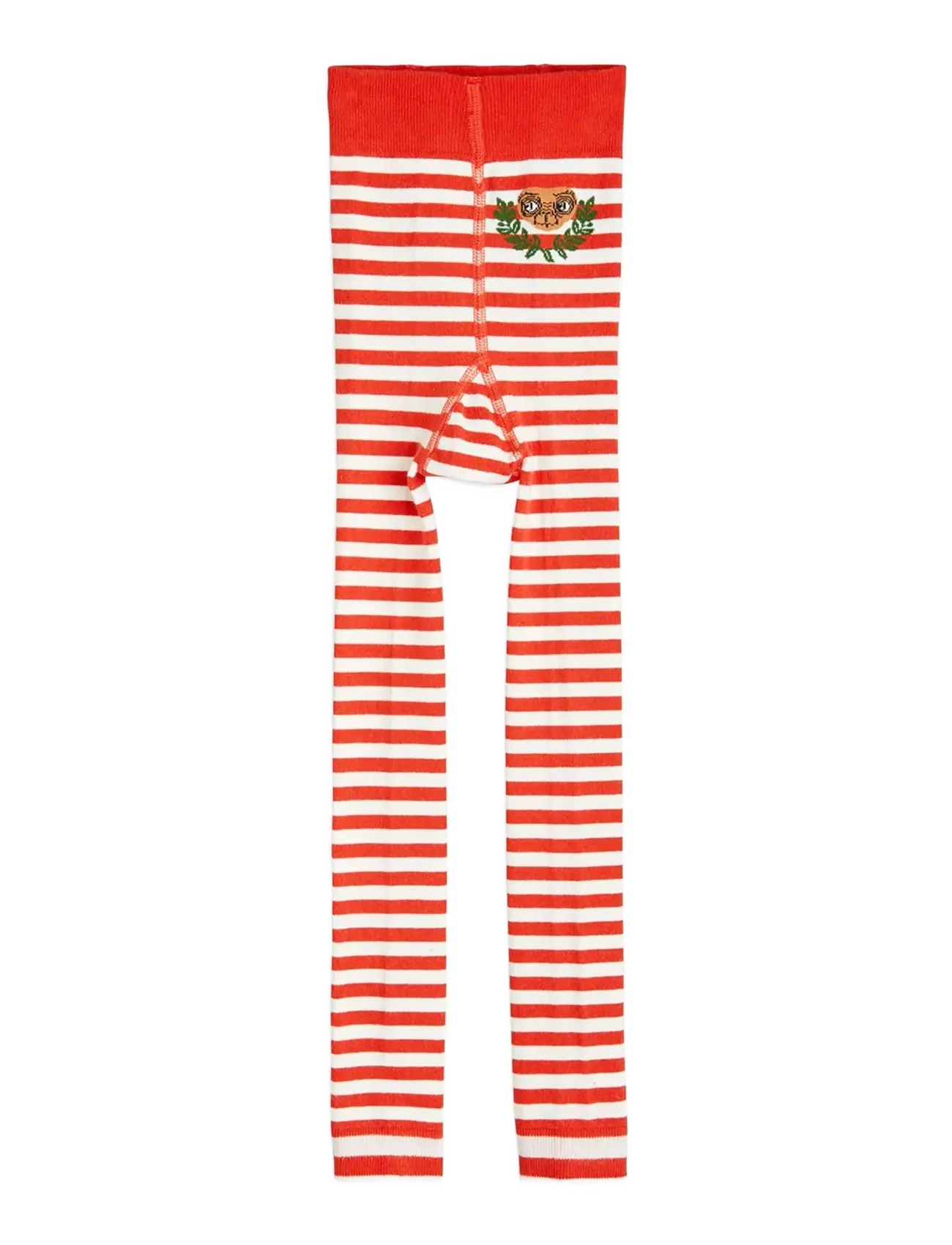 Mini Rodini - E.T stripe 1-pack leggings - tights - red - 1