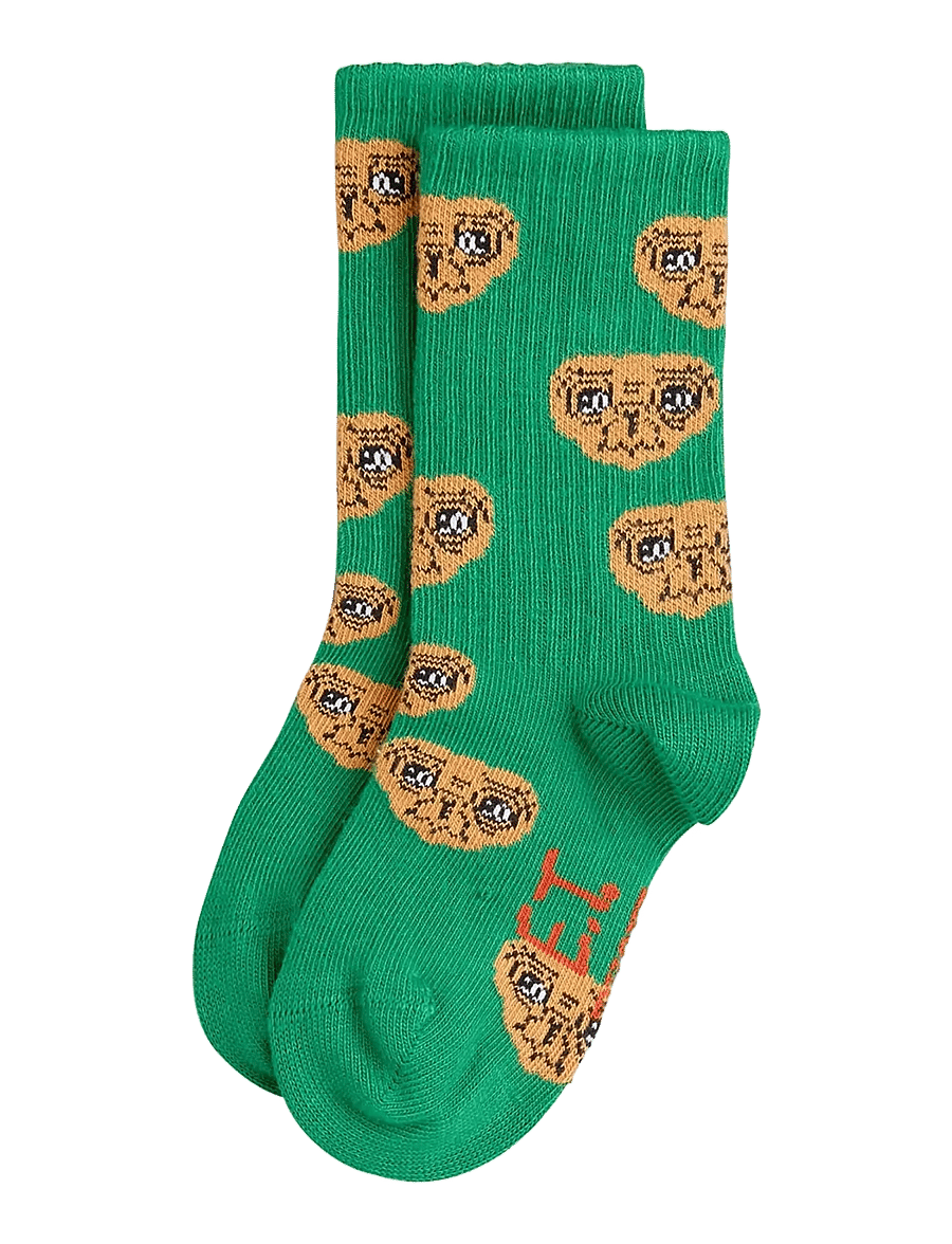 Mini Rodini - E.T 1-pack sock - sokid - green - 0
