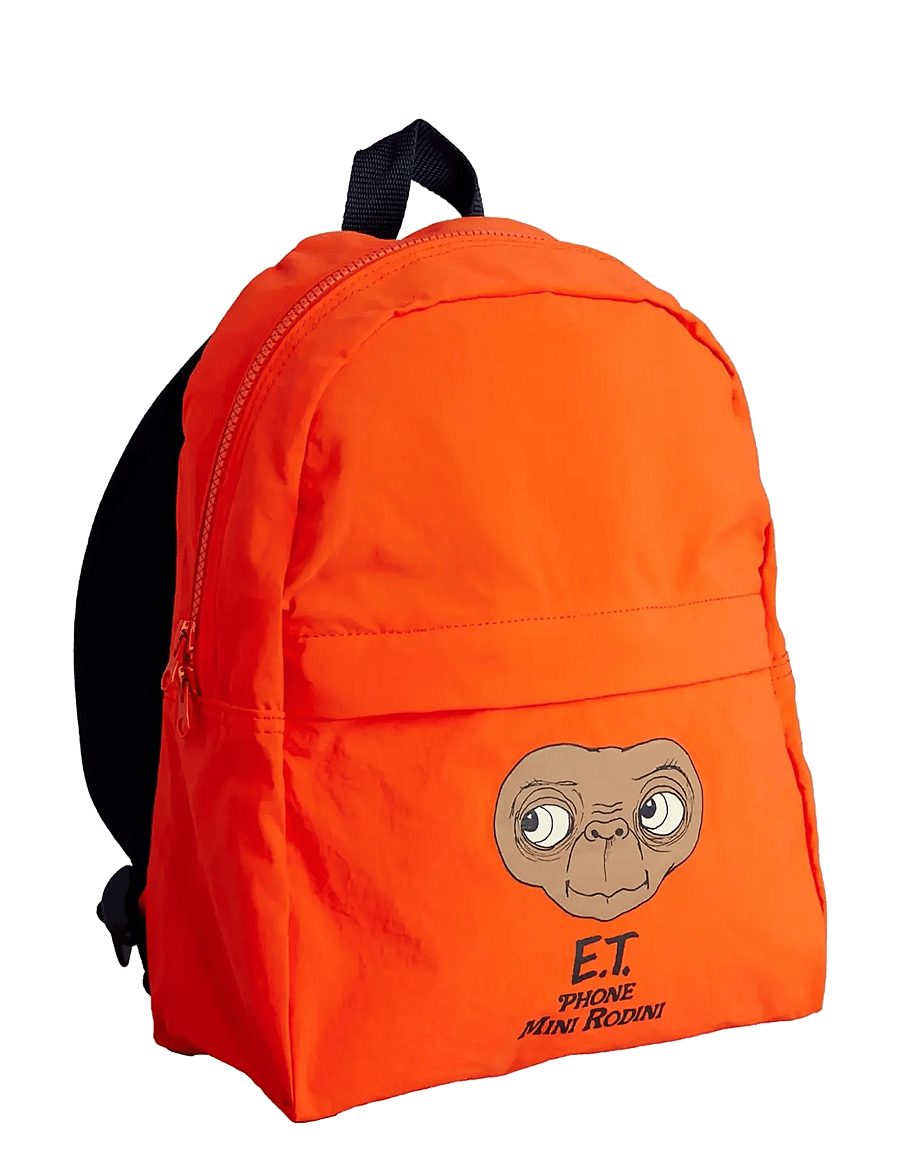 Mini Rodini - E.T emb lightweight backpack - seljakotid - red - 0