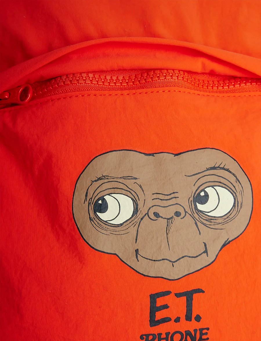 Mini Rodini - E.T emb lightweight backpack - seljakotid - red - 2