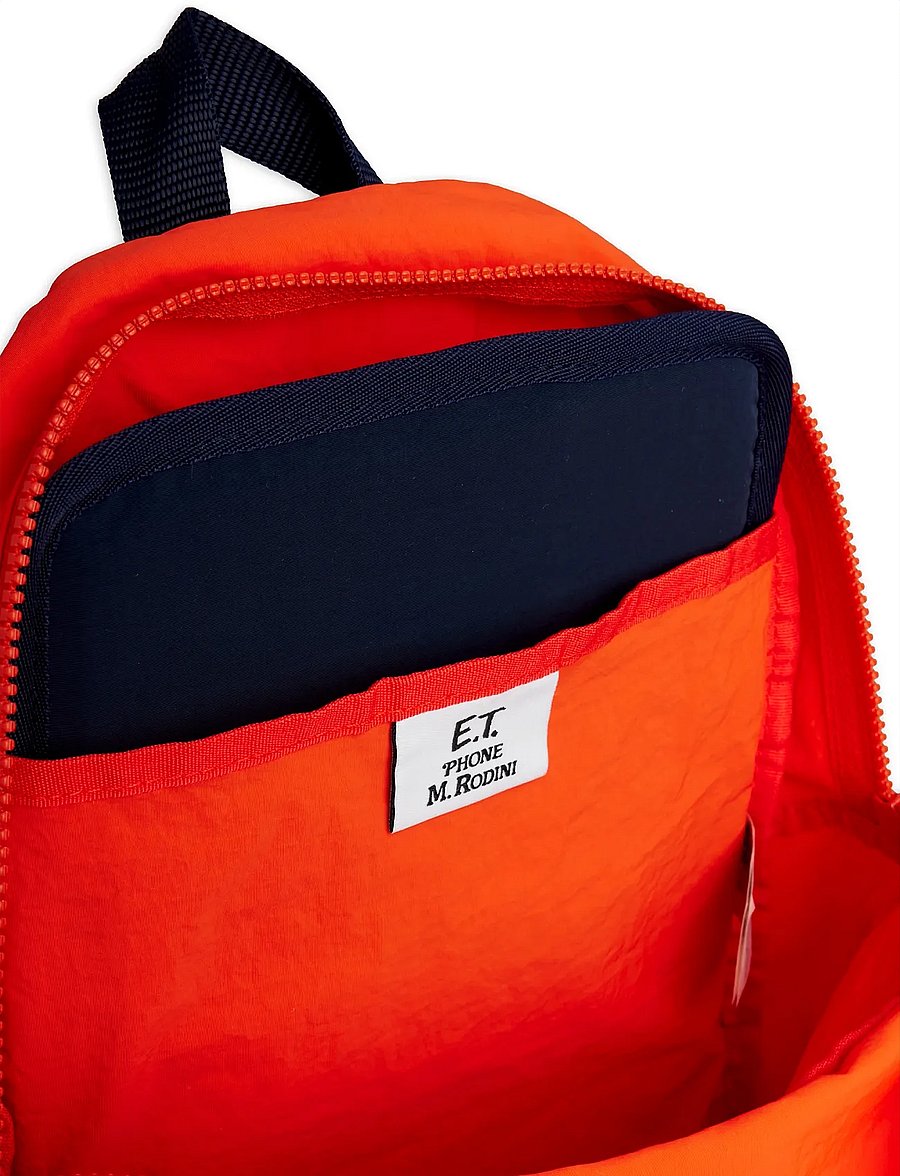 Mini Rodini - E.T emb lightweight backpack - seljakotid - red - 3