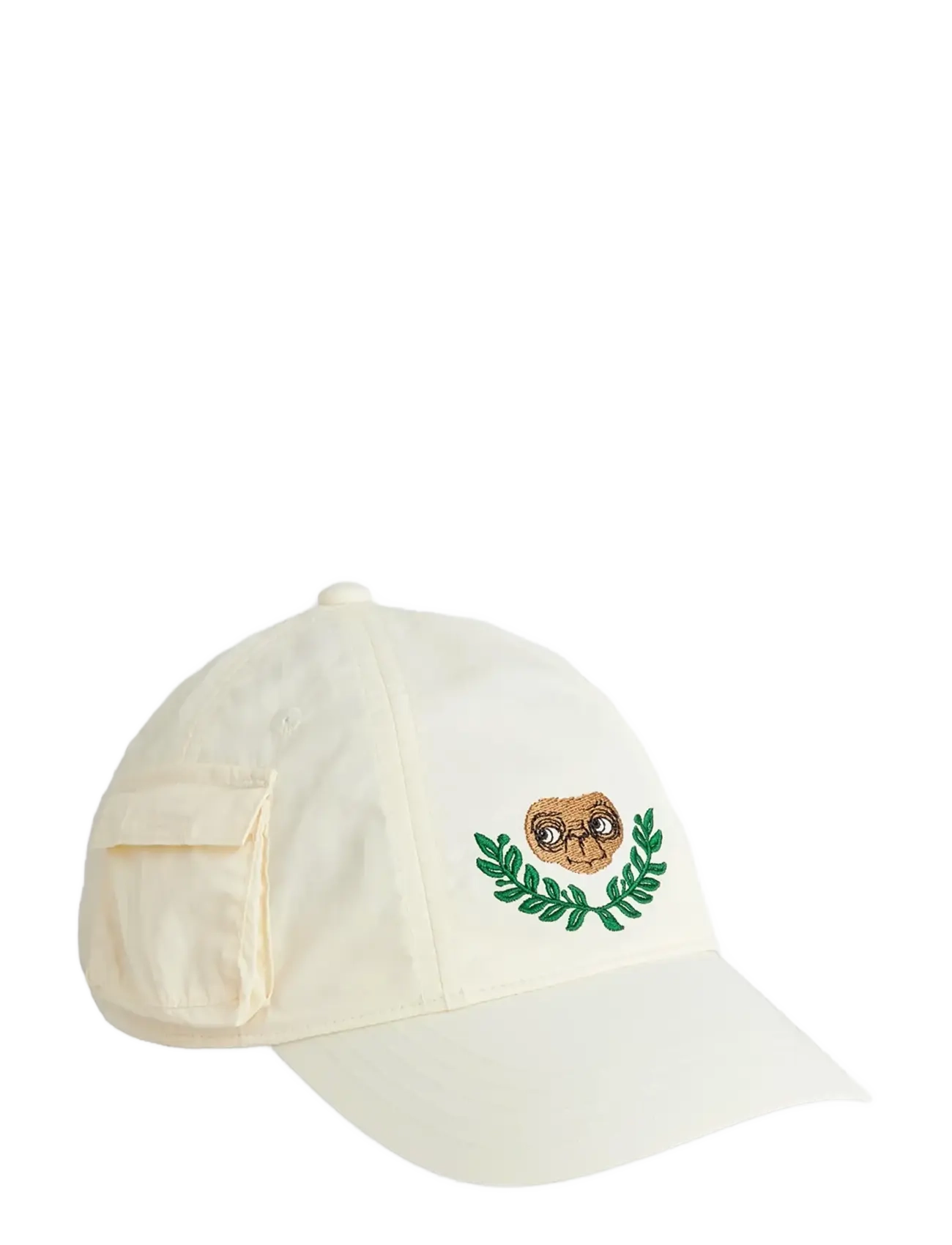Mini Rodini E.T emb nylon pocket cap - Derhúfur - OFF-WHITE / cream