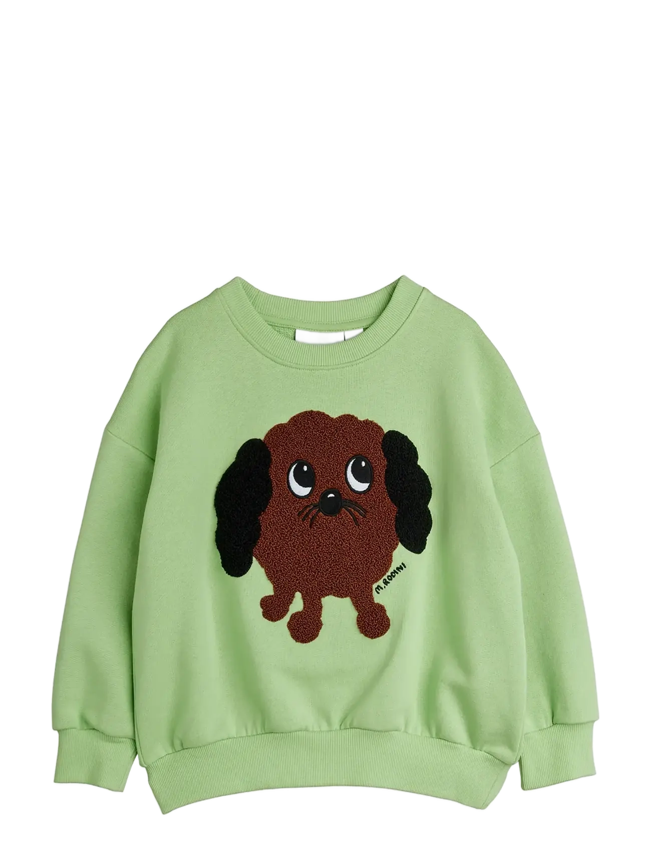 MINI RODINI Doggie Chenille Sweatshirt Grün - 116/122 - Kinder