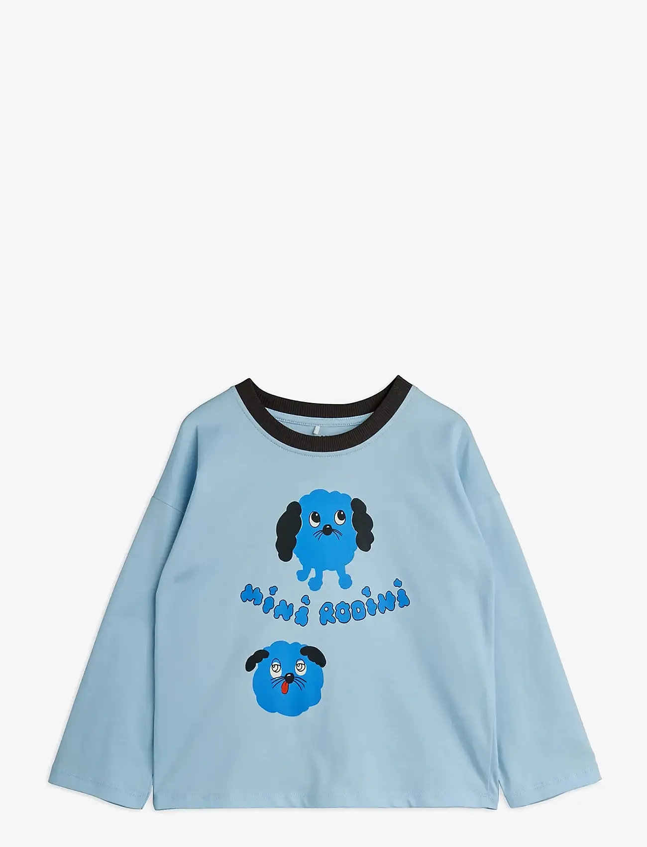 Mini Rodini - Doggies sp ls tee - long-sleeved t-shirts - blue - 0