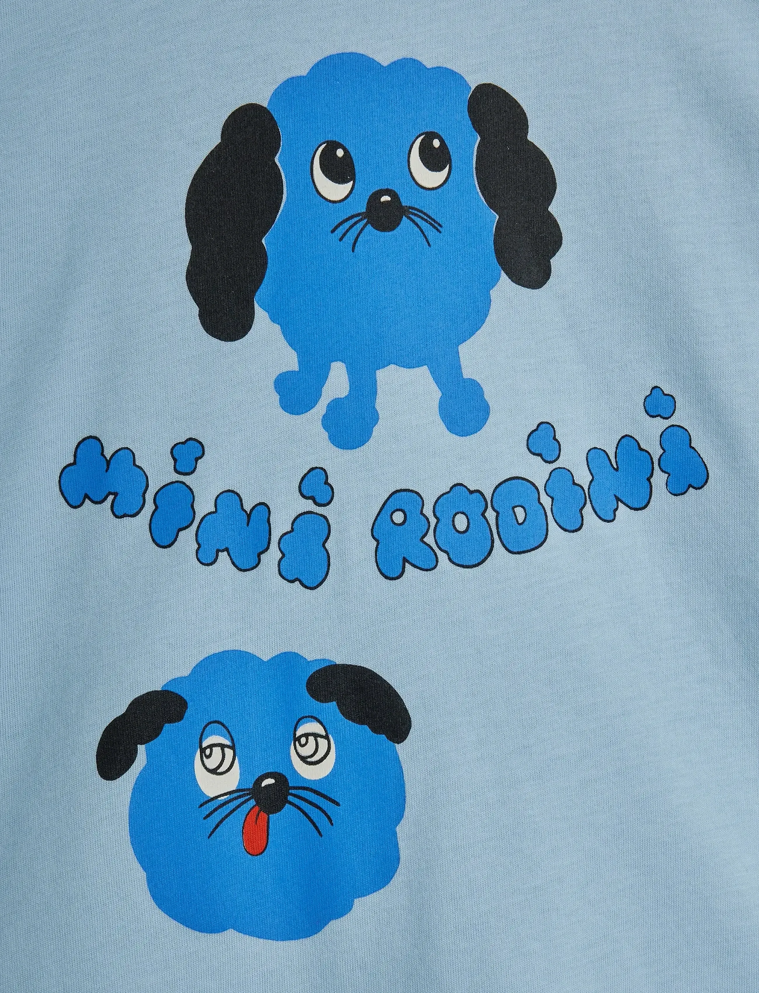 Mini Rodini - Doggies sp ls tee - långärmade t-shirts - blue - 2