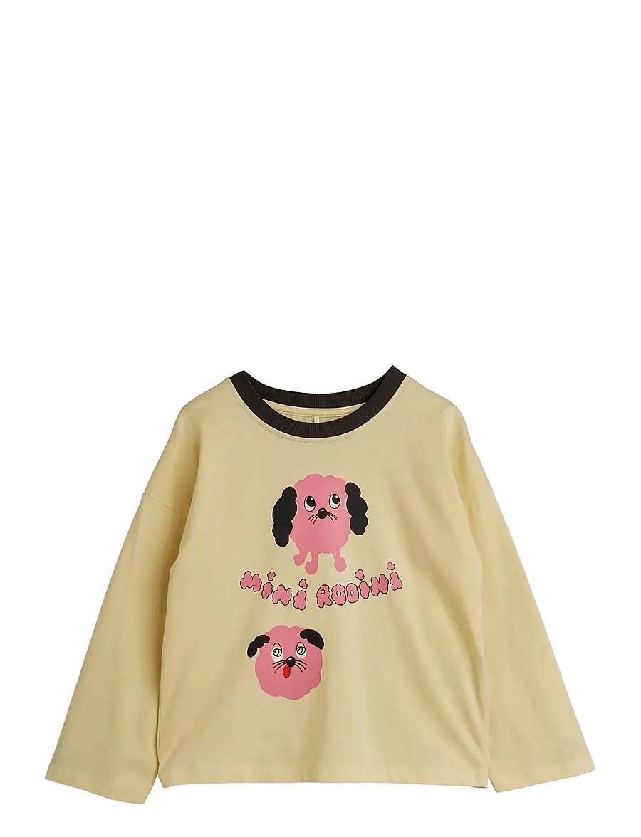 Mini Rodini - Doggies sp ls tee - langärmelig - yellow - 0