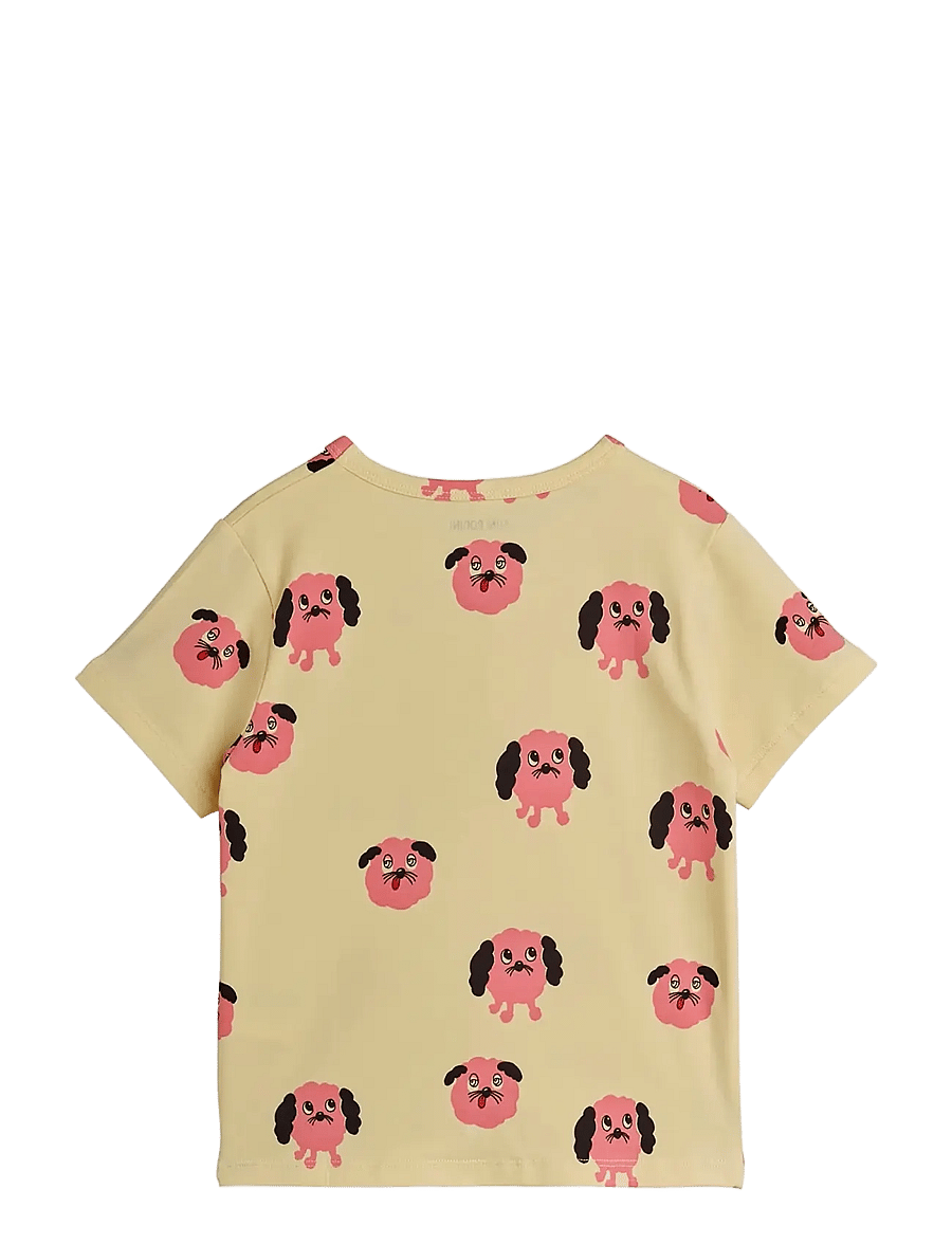 Mini Rodini - Doggies aop ss tee - kurzärmelige - yellow - 1
