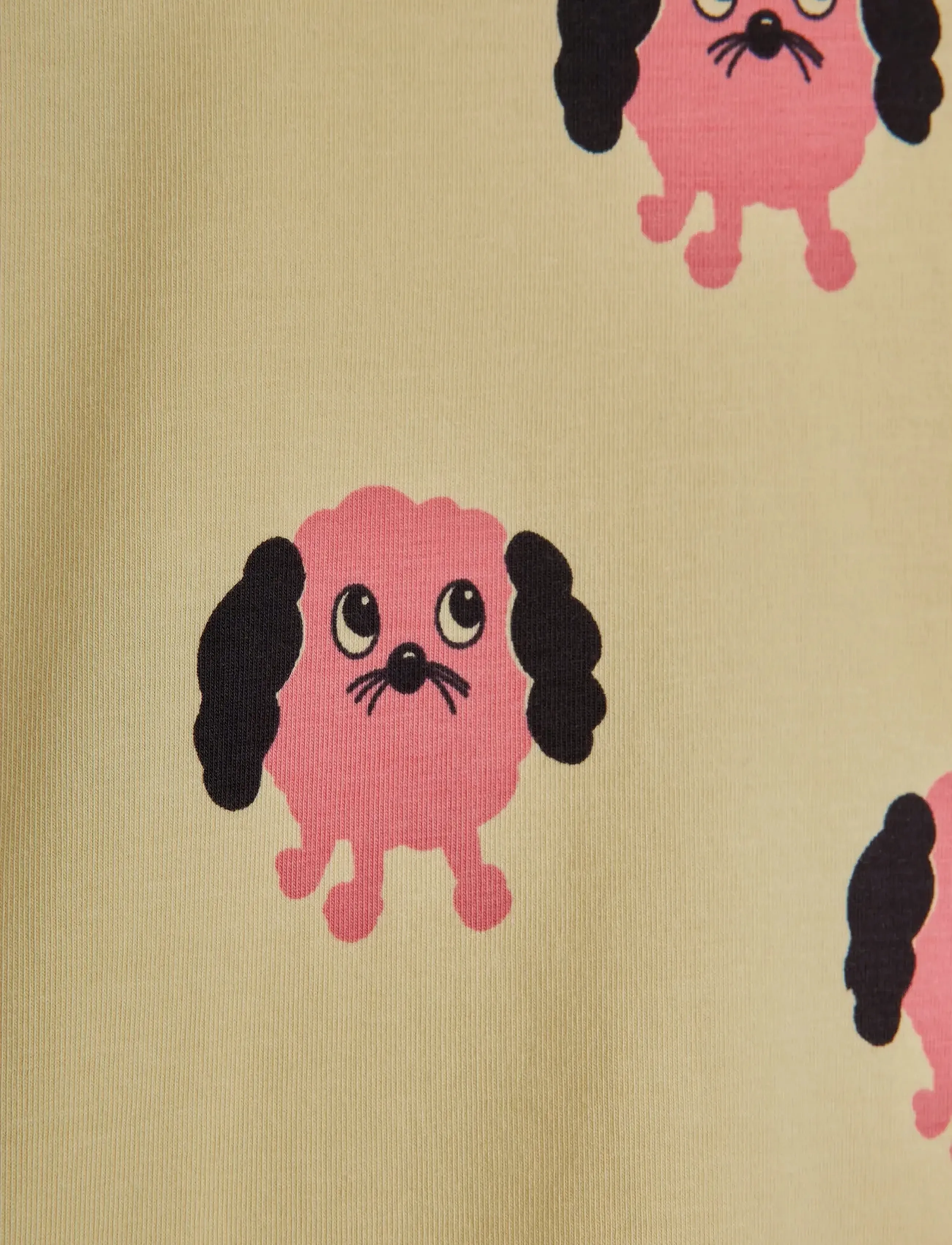 Mini Rodini - Doggies aop ss tee - kurzärmelige - yellow - 2