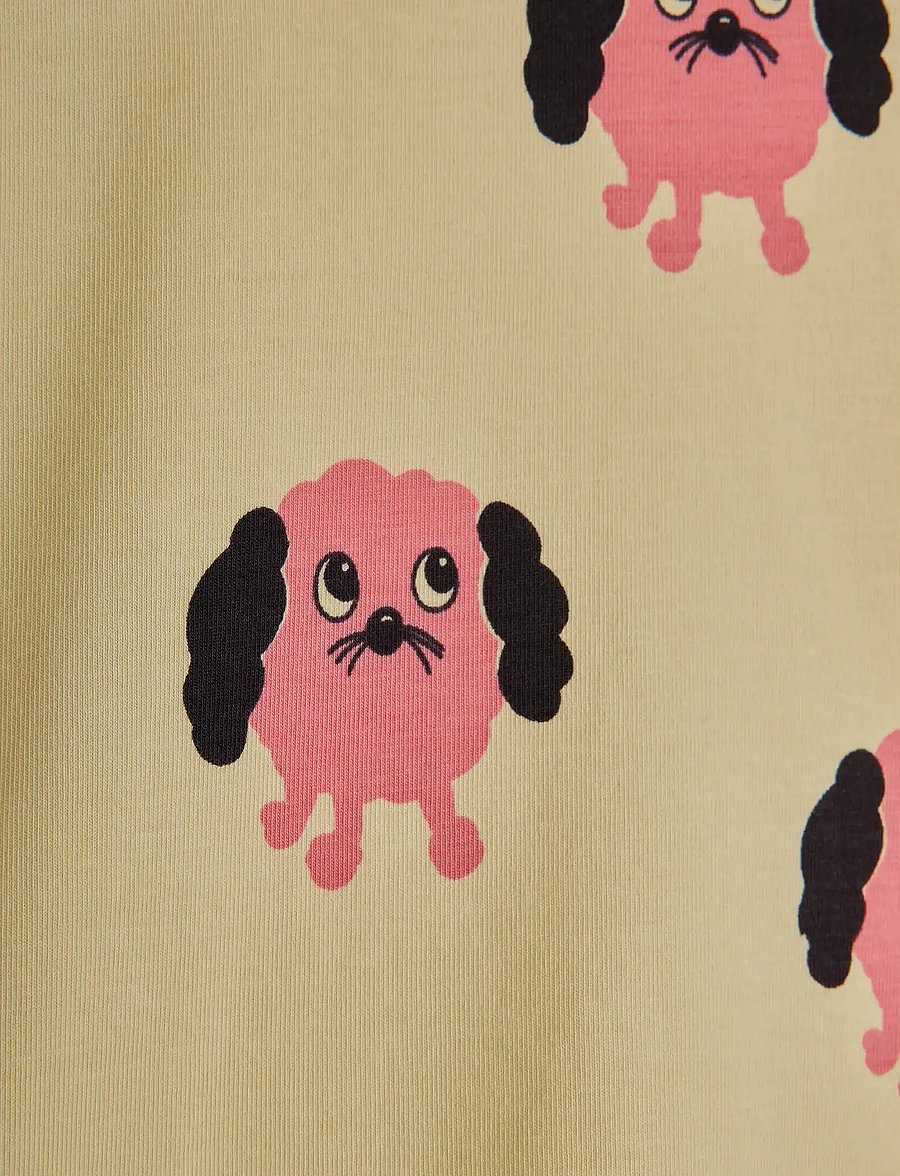 Mini Rodini - Doggies aop ss tee - kurzärmelige - yellow - 2