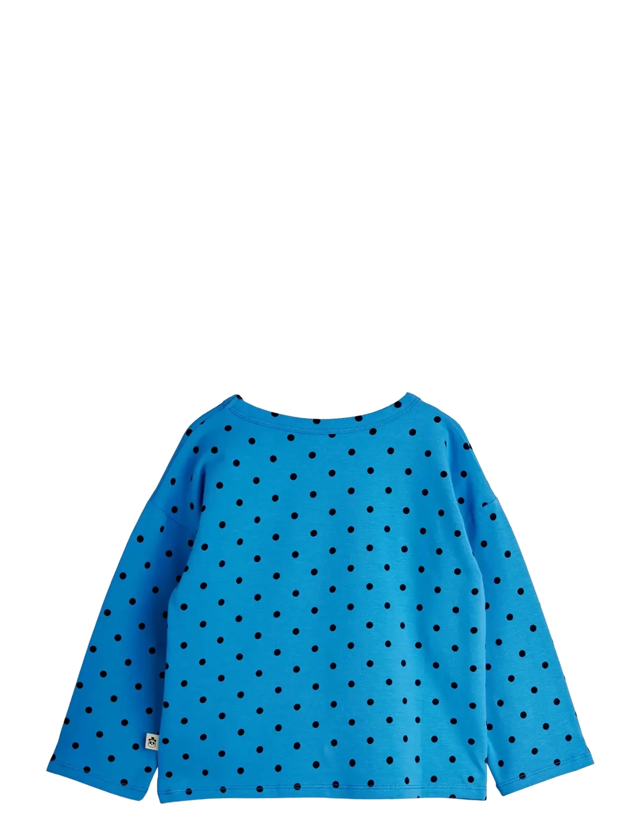 Mini Rodini - Polka dots aop ls tee - langärmelig - blue - 1