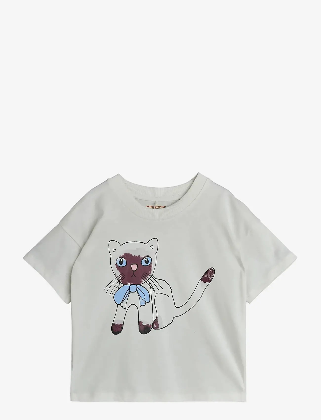 Mini Rodini - Siamese sp ss tee - kurzärmelige - white - 0