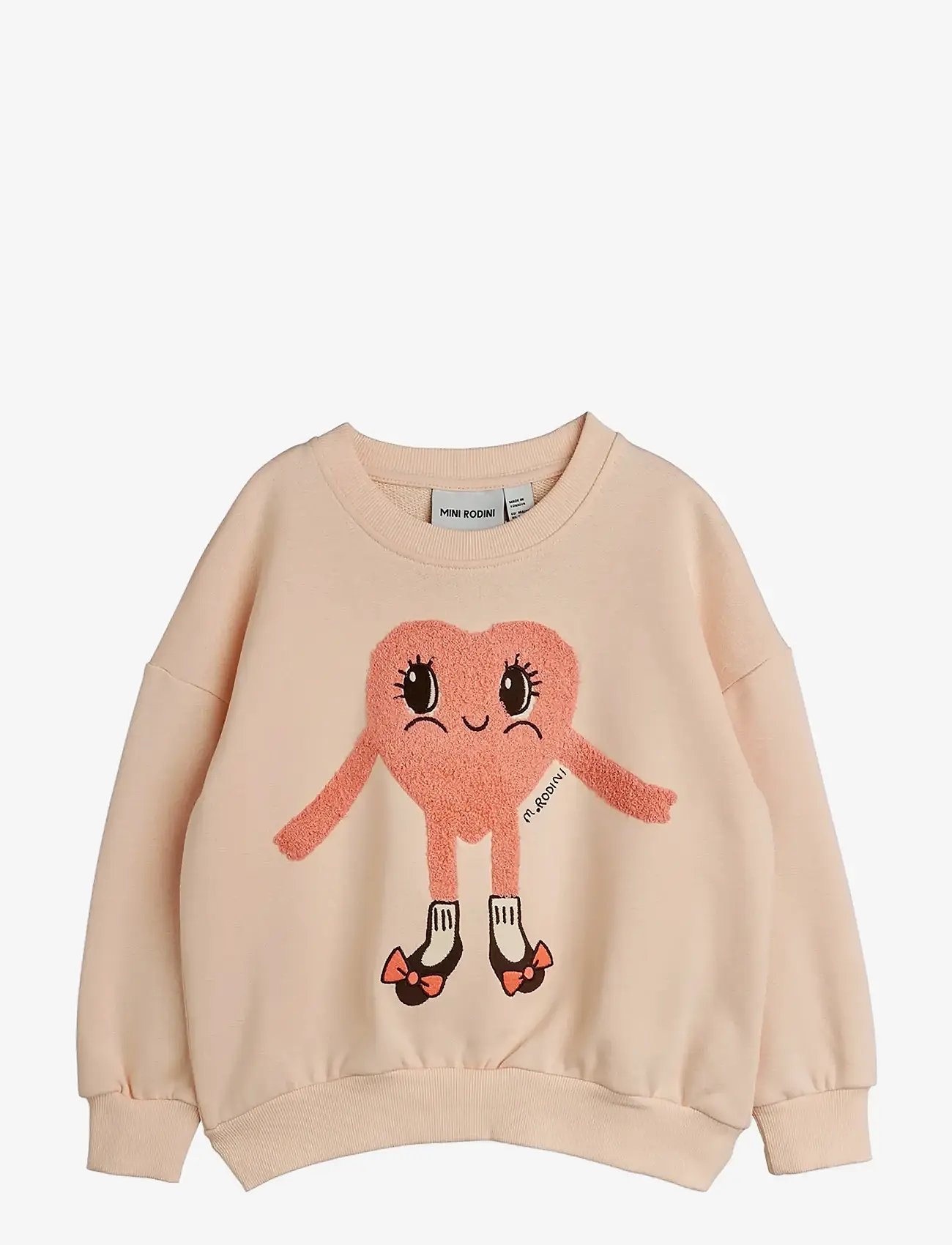 Mini Rodini - Heart in shoes chenille sweatshirt - dressipluusid - pink - 0