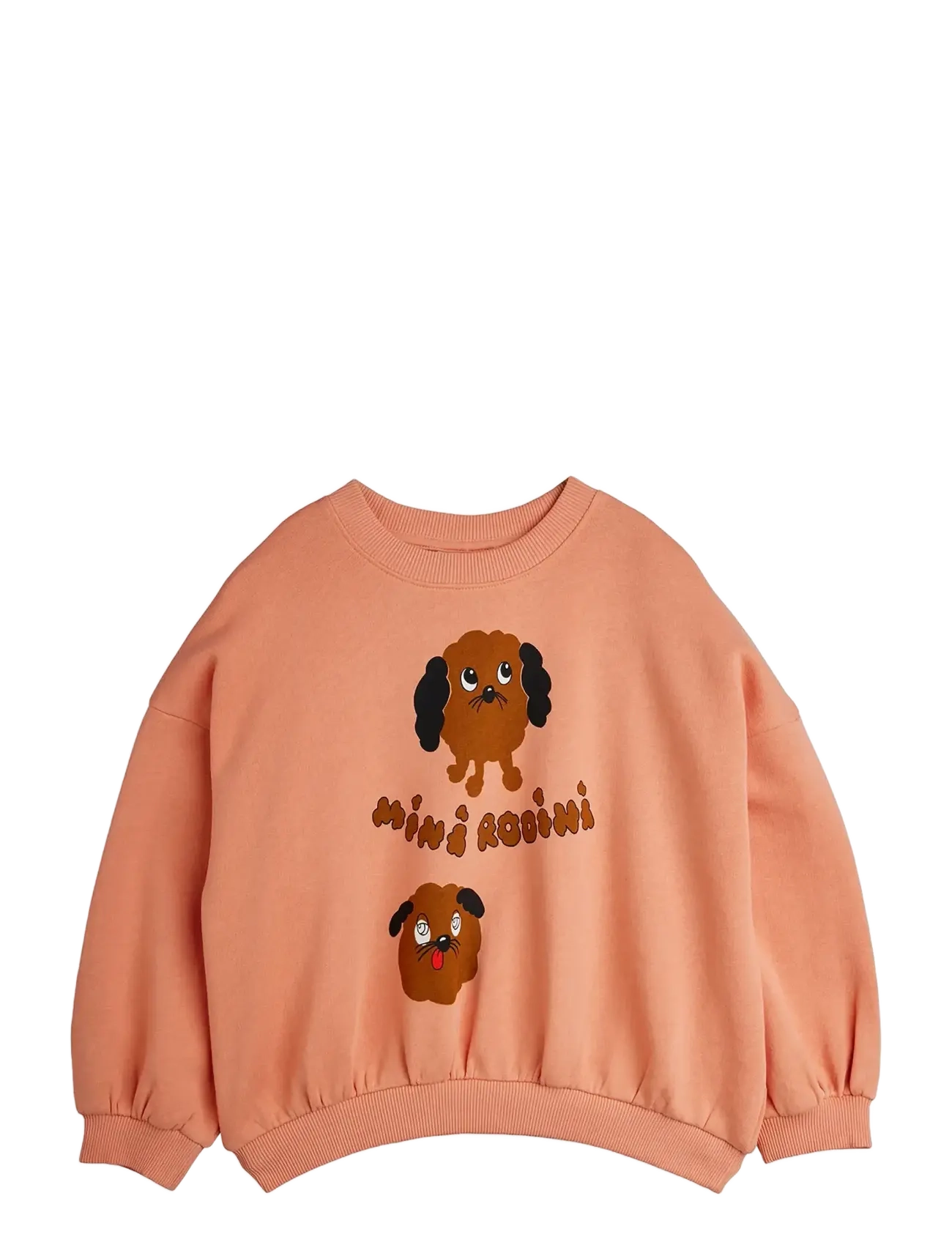 Mini Rodini Doggies Sp Sweatshirt, 116/122, Coral, Sweatshirts & Hættetrøjer > Sweatshirts, Børn