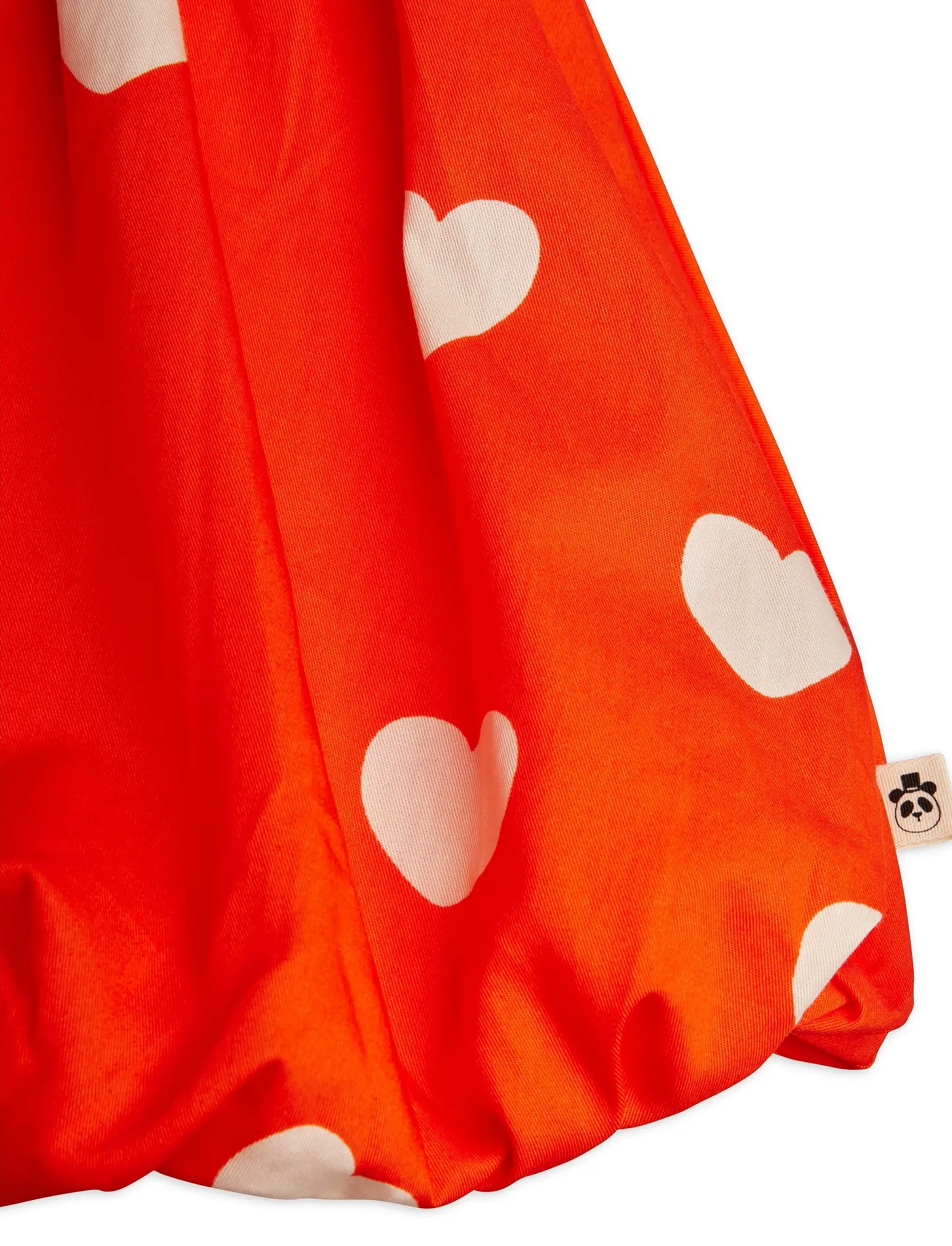 Mini Rodini - Hearts aop woven balloon skirt - jupes courtes - red - 2