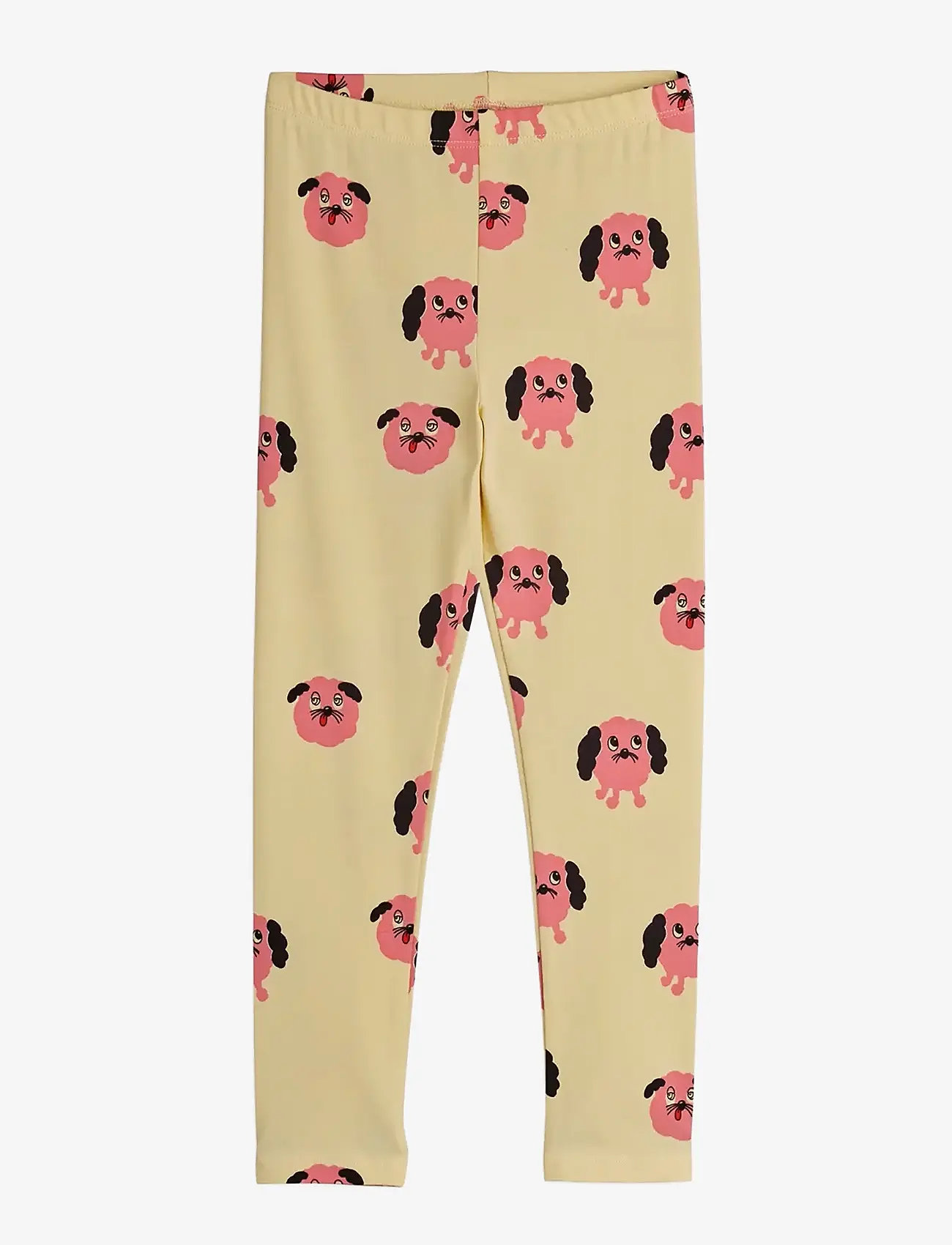 Mini Rodini - Doggies aop leggings - leggings - yellow - 0