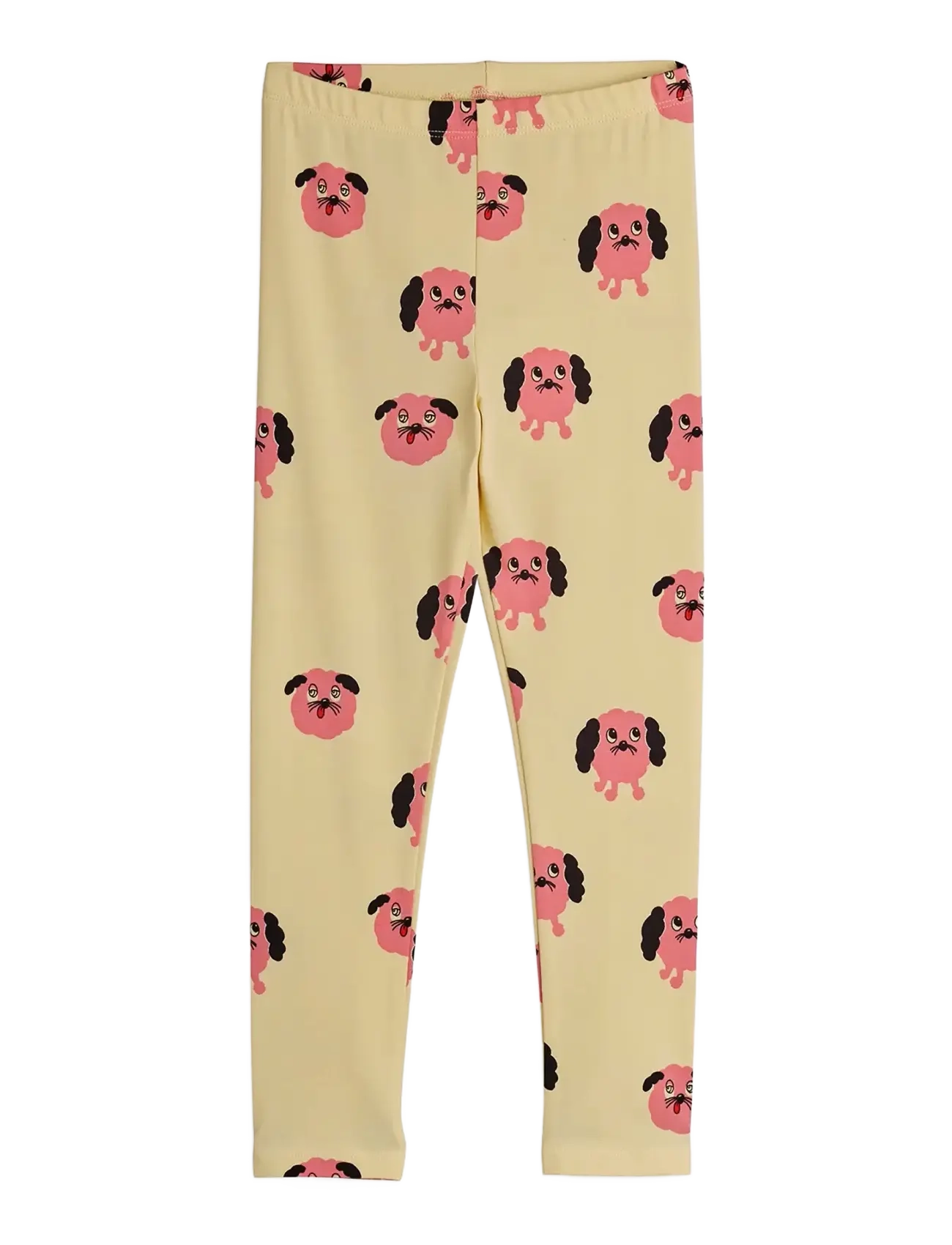 Mini Rodini Doggies aop leggings - 4 for 3 - YELLOW / beige