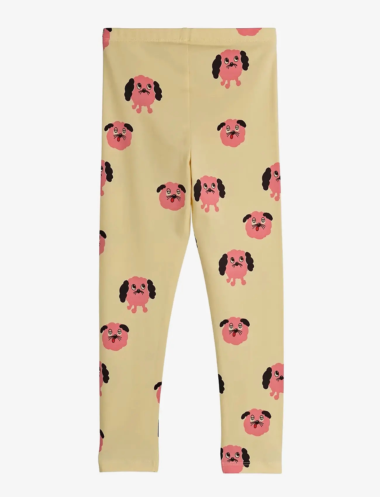 Mini Rodini - Doggies aop leggings - leggings - yellow - 1