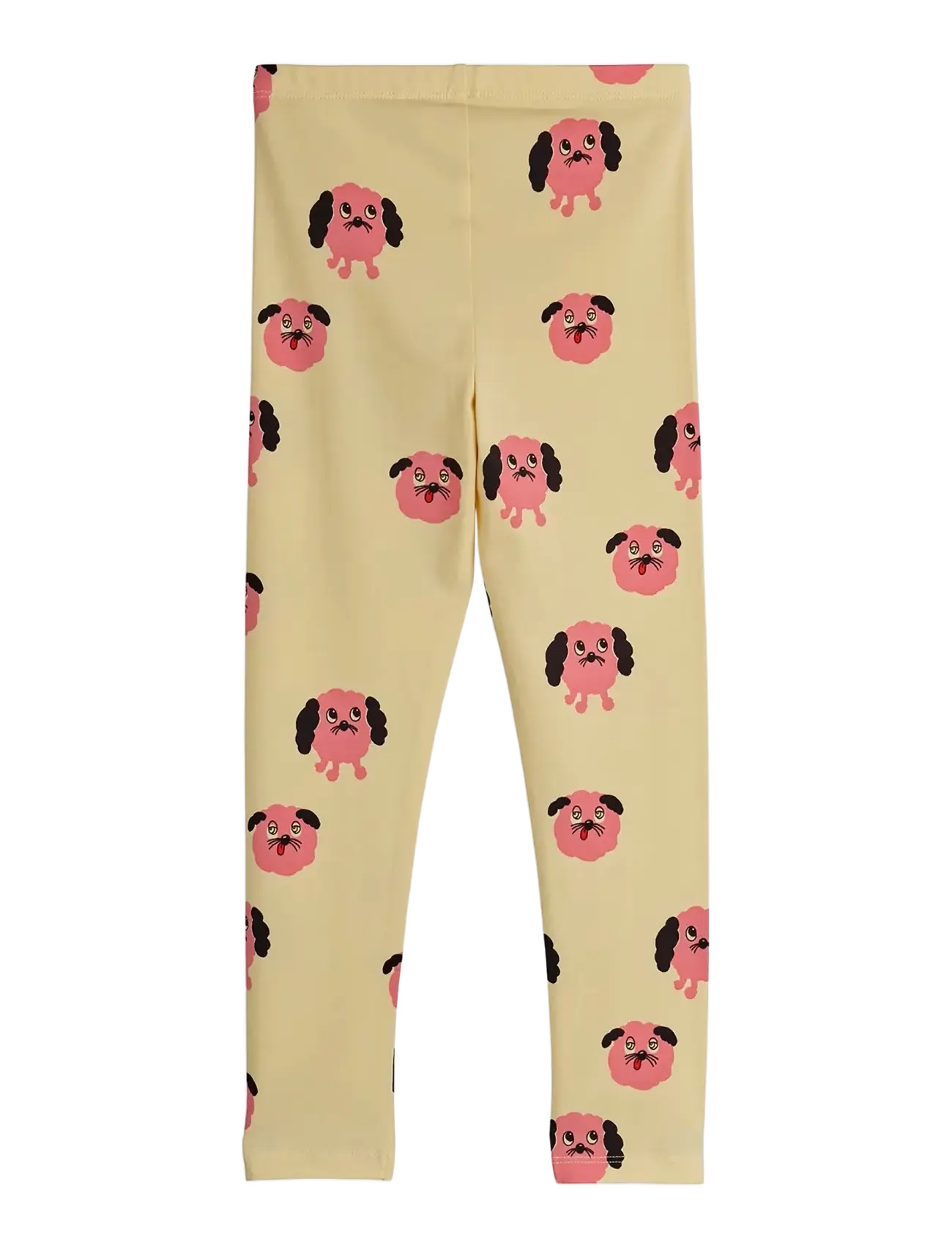 Mini Rodini - Doggies aop leggings - retuusid - yellow - 1