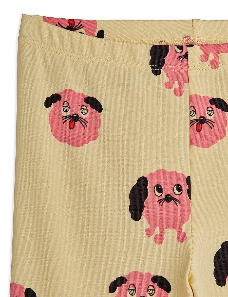 Mini Rodini - Doggies aop leggings - leggings - yellow - 2