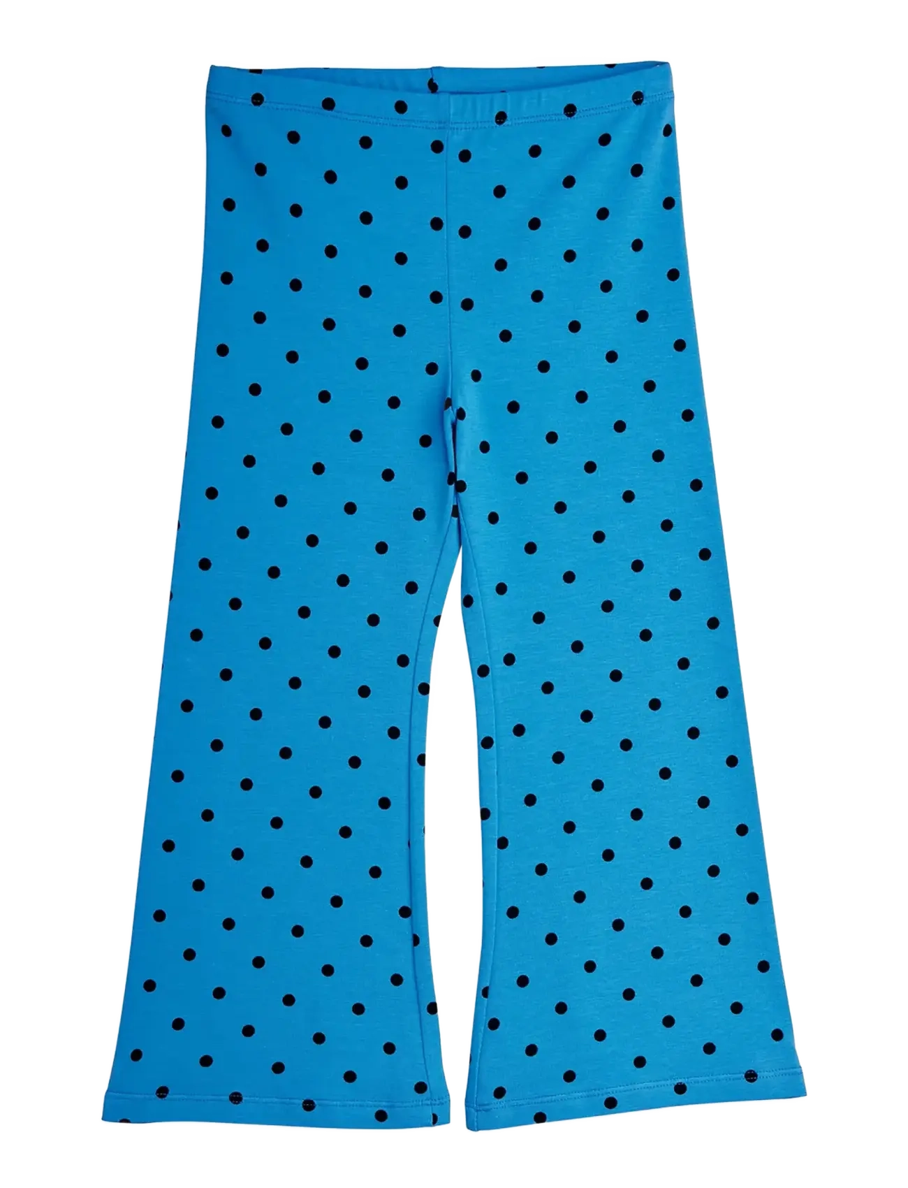 Mini Rodini Polka dots aop flared trousers - Hosen - BLUE / blue