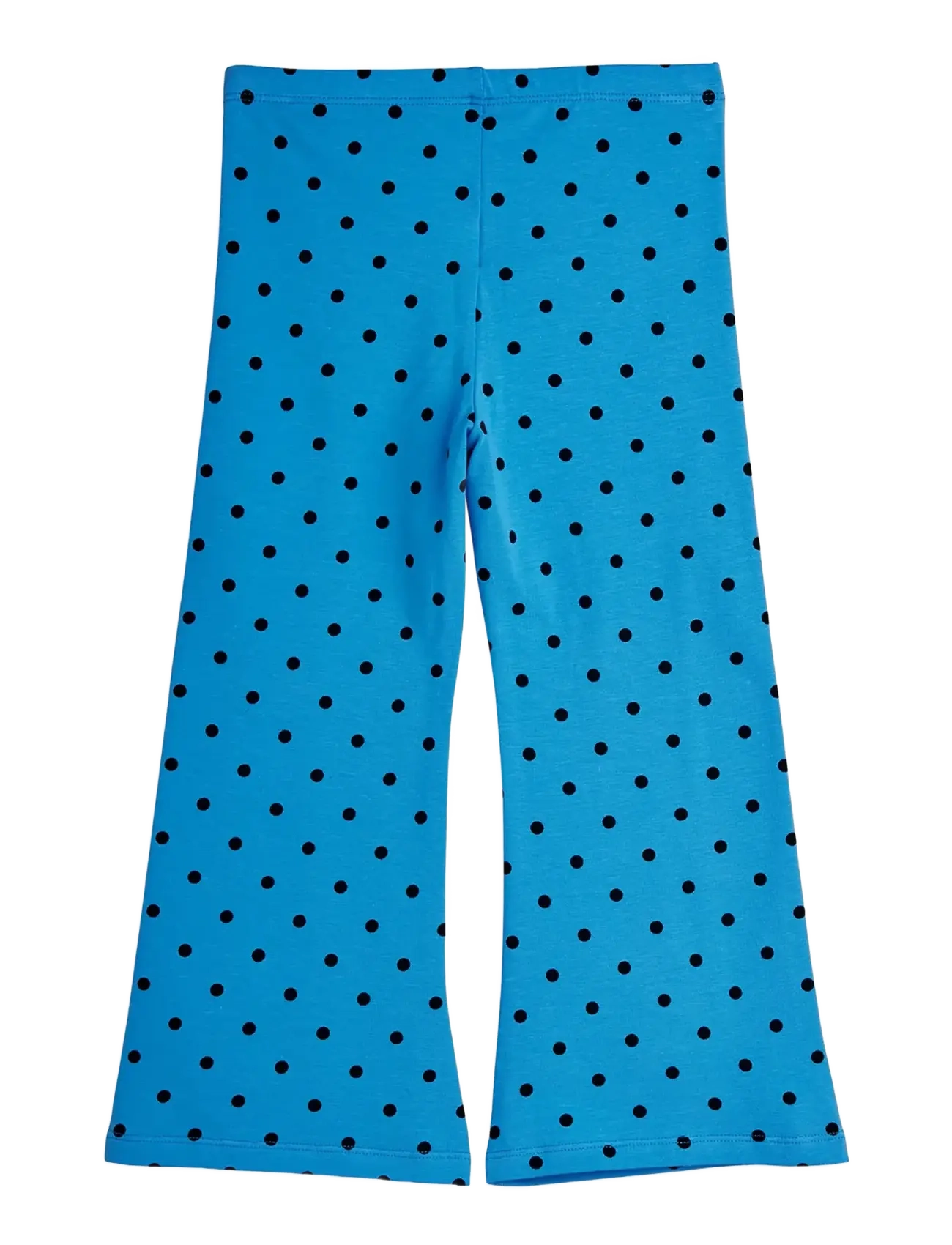 Mini Rodini - Polka dots aop flared trousers - blue - 1