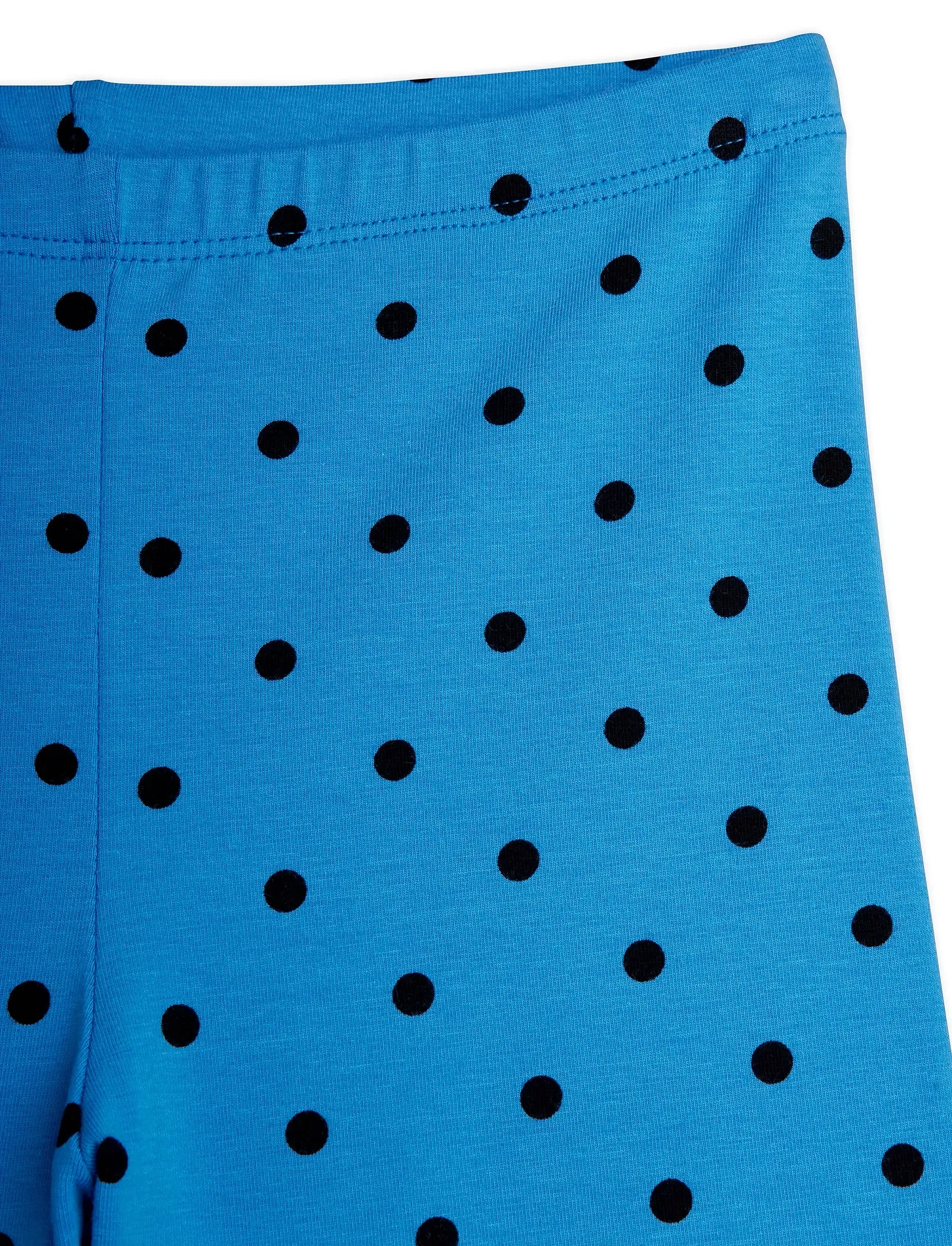 Mini Rodini - Polka dots aop flared trousers - blue - 2