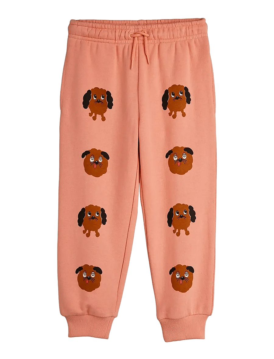 Mini Rodini - Doggies sp sweatpants - mjukisbyxor - pink - 0