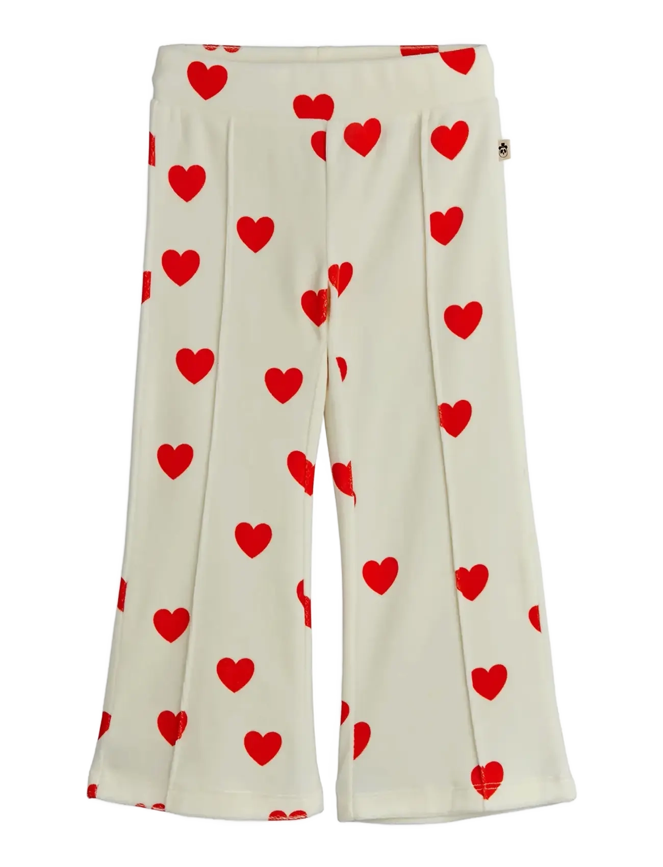 MINI RODINI Hearts Aop Velour Hosen Weiß - 56/62 - Kinder