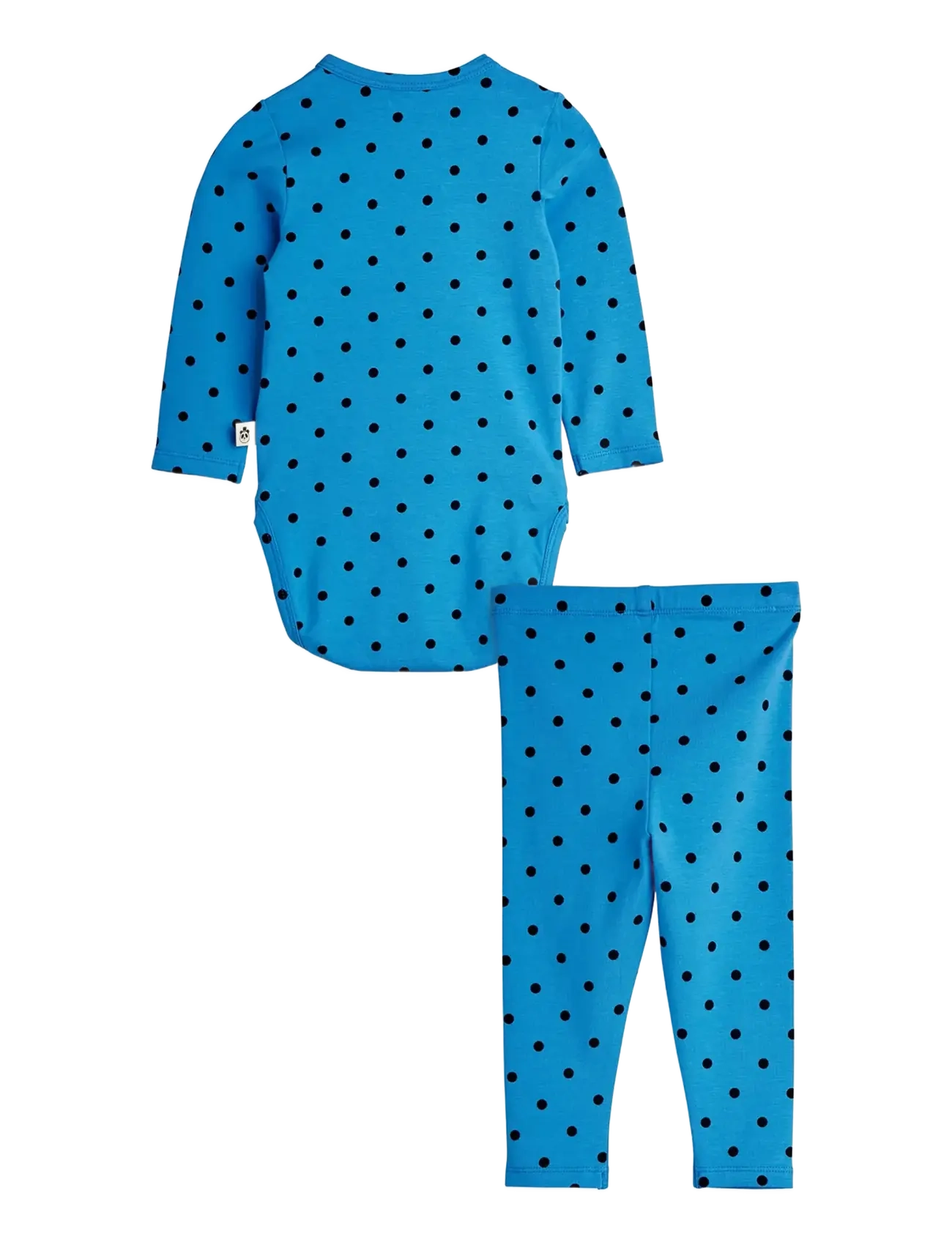 Mini Rodini - Polka dots aop baby set - sets mit body - blue - 1