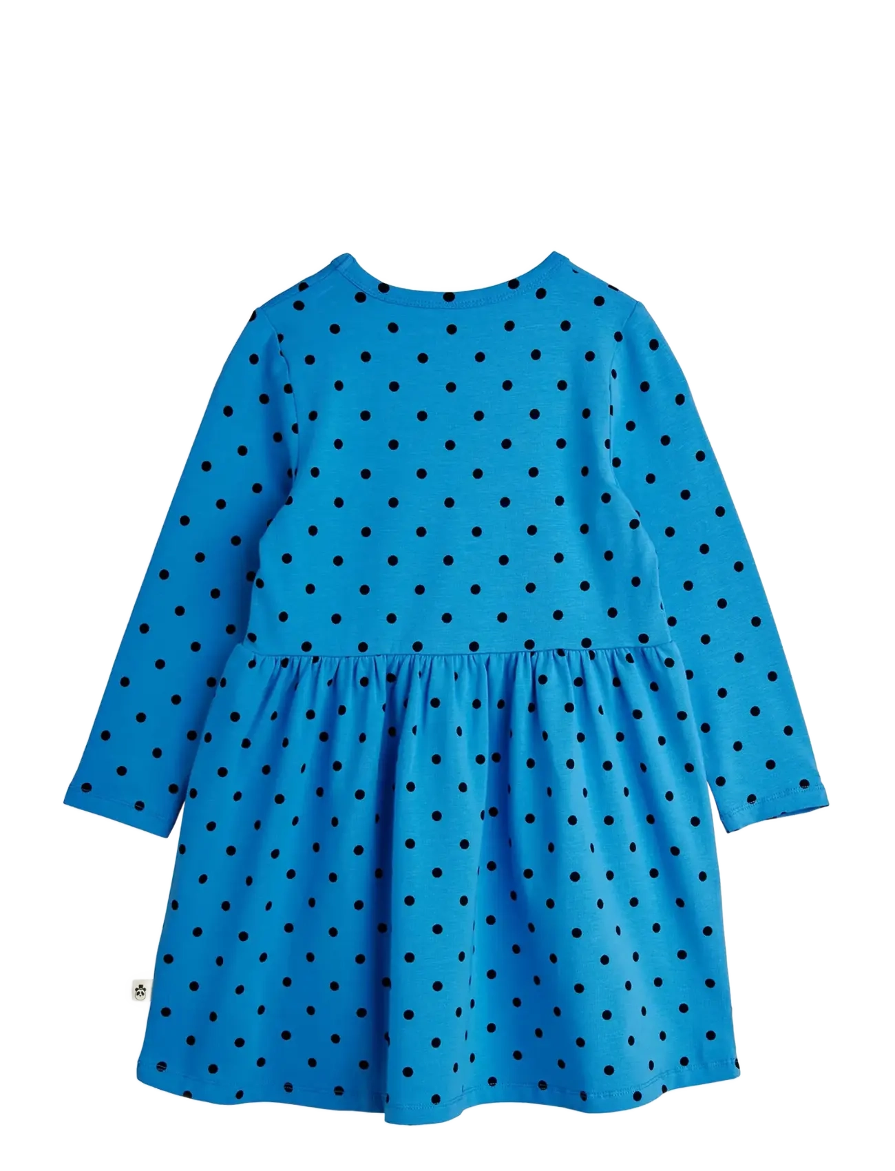Mini Rodini - Polka dots aop ls dress - blue - 1