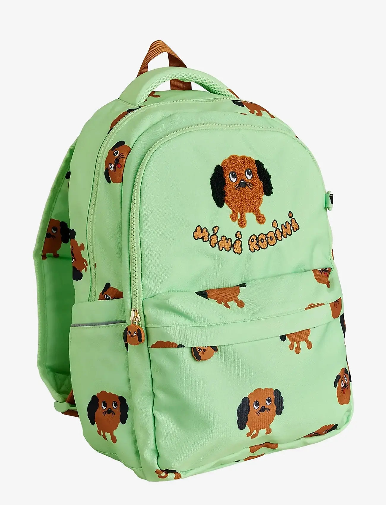 Mini Rodini - Doggies aop school aop backpack - rucksäcke - green - 0