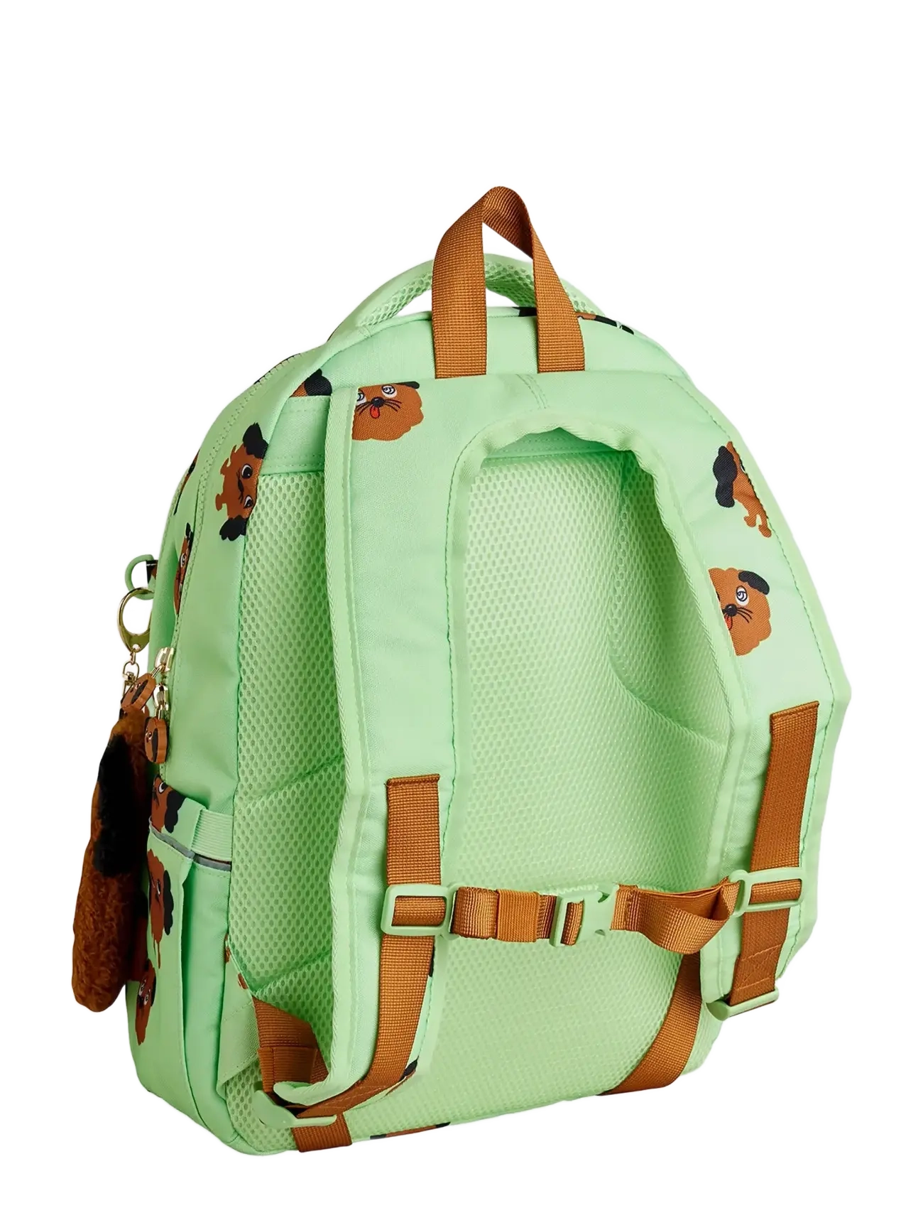 Mini Rodini - Doggies aop school aop backpack - seljakotid - green - 2