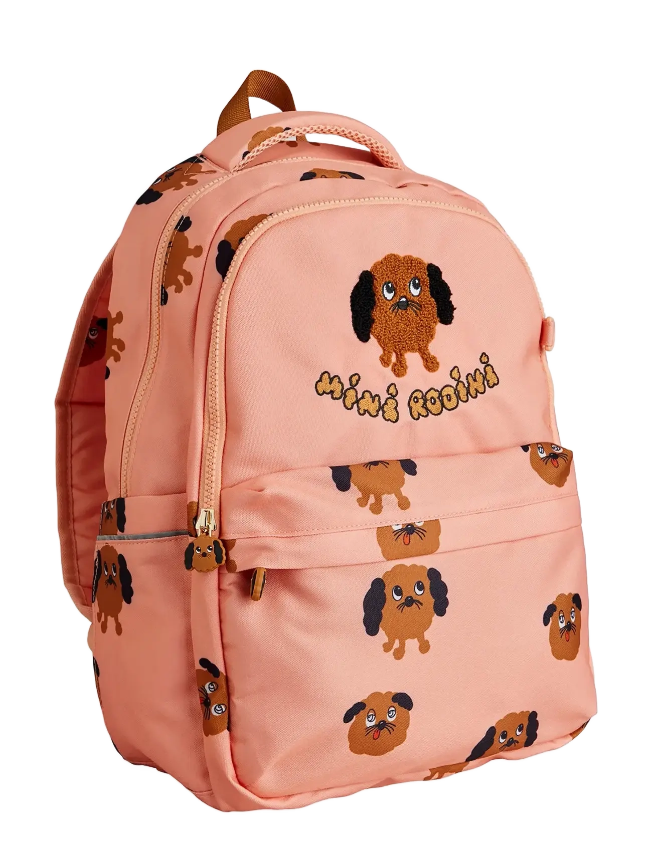 Mini Rodini Doggies aop school aop backpack - Mini Rodini - PINK / pink/rose