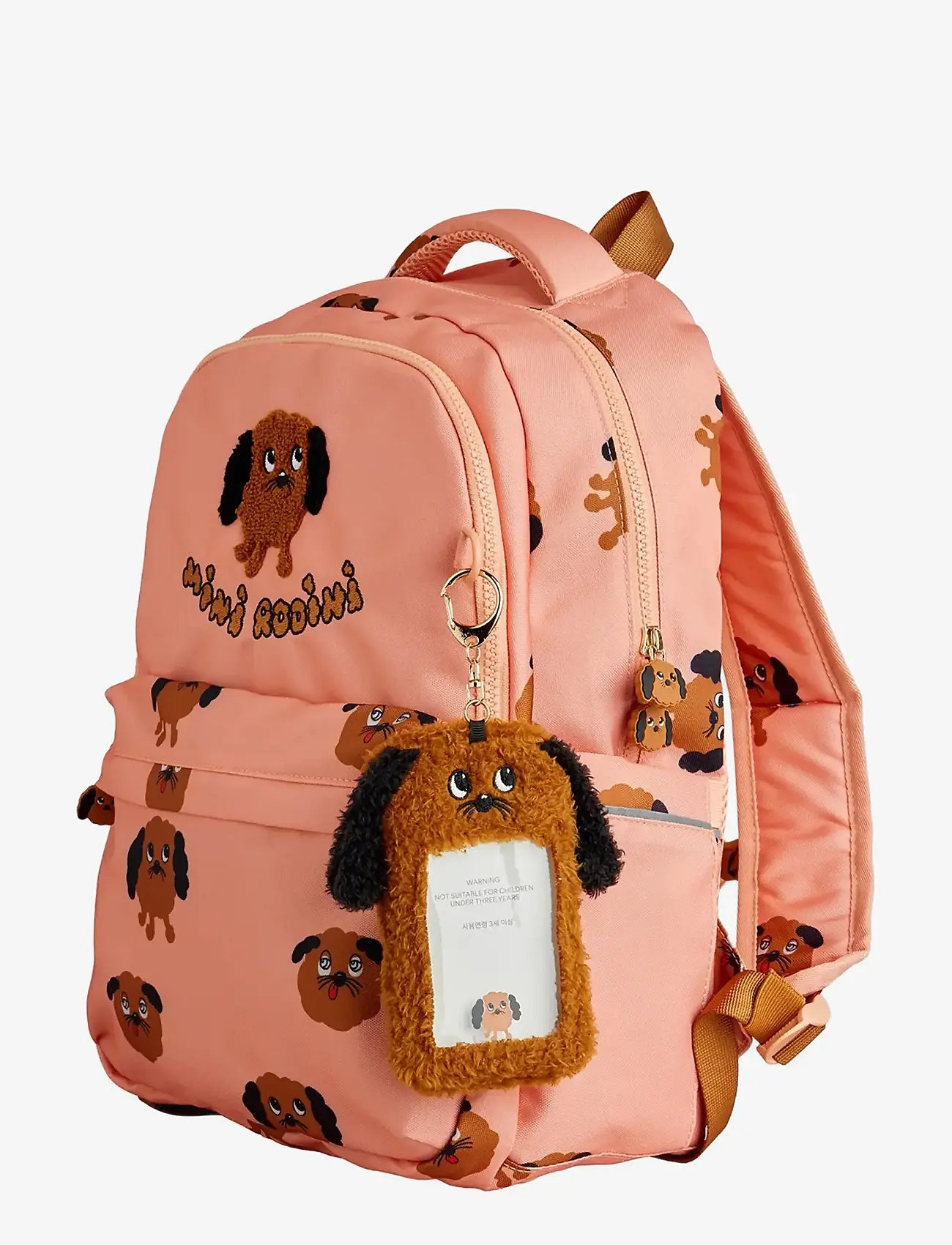Mini Rodini - Doggies aop school aop backpack - rucksäcke - pink - 1