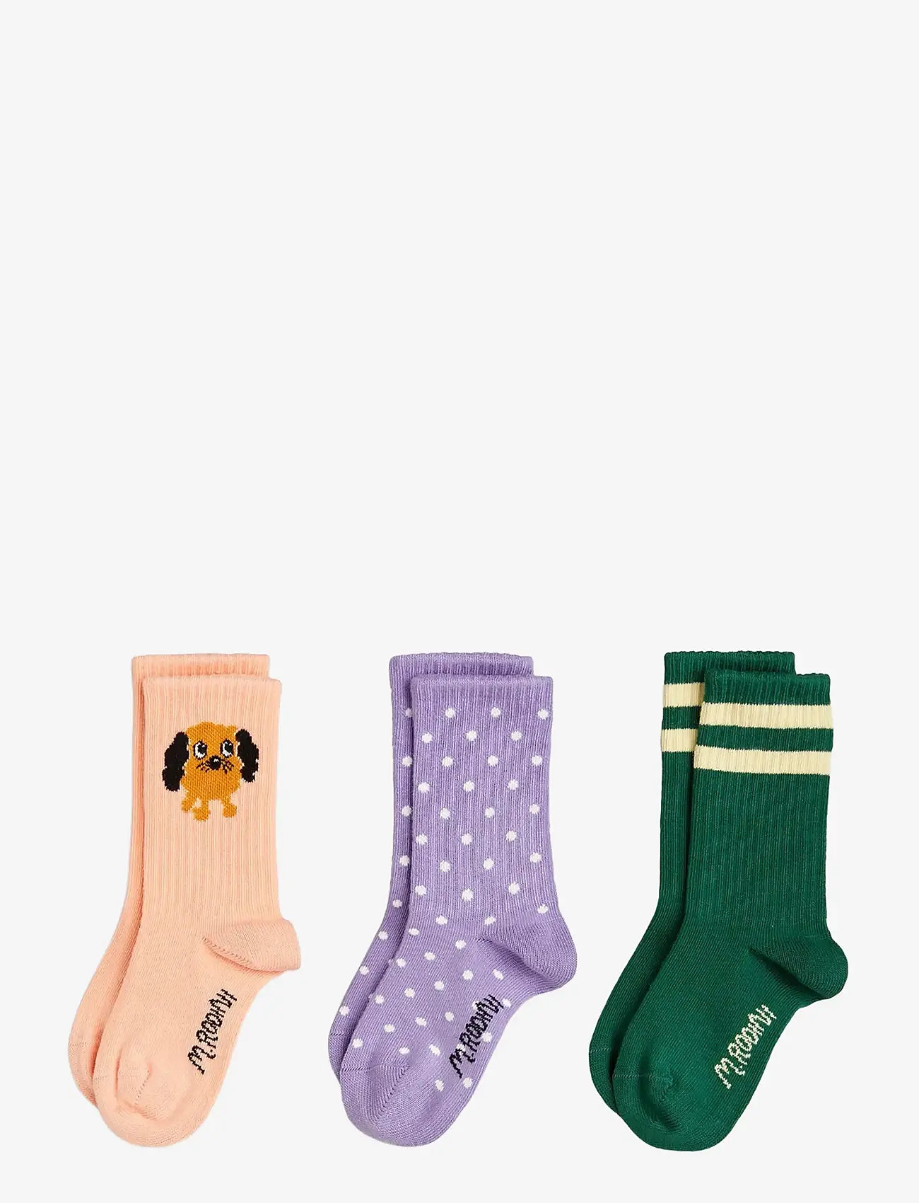 Mini Rodini - Doggie 3-pack socks - socks - multi - 0