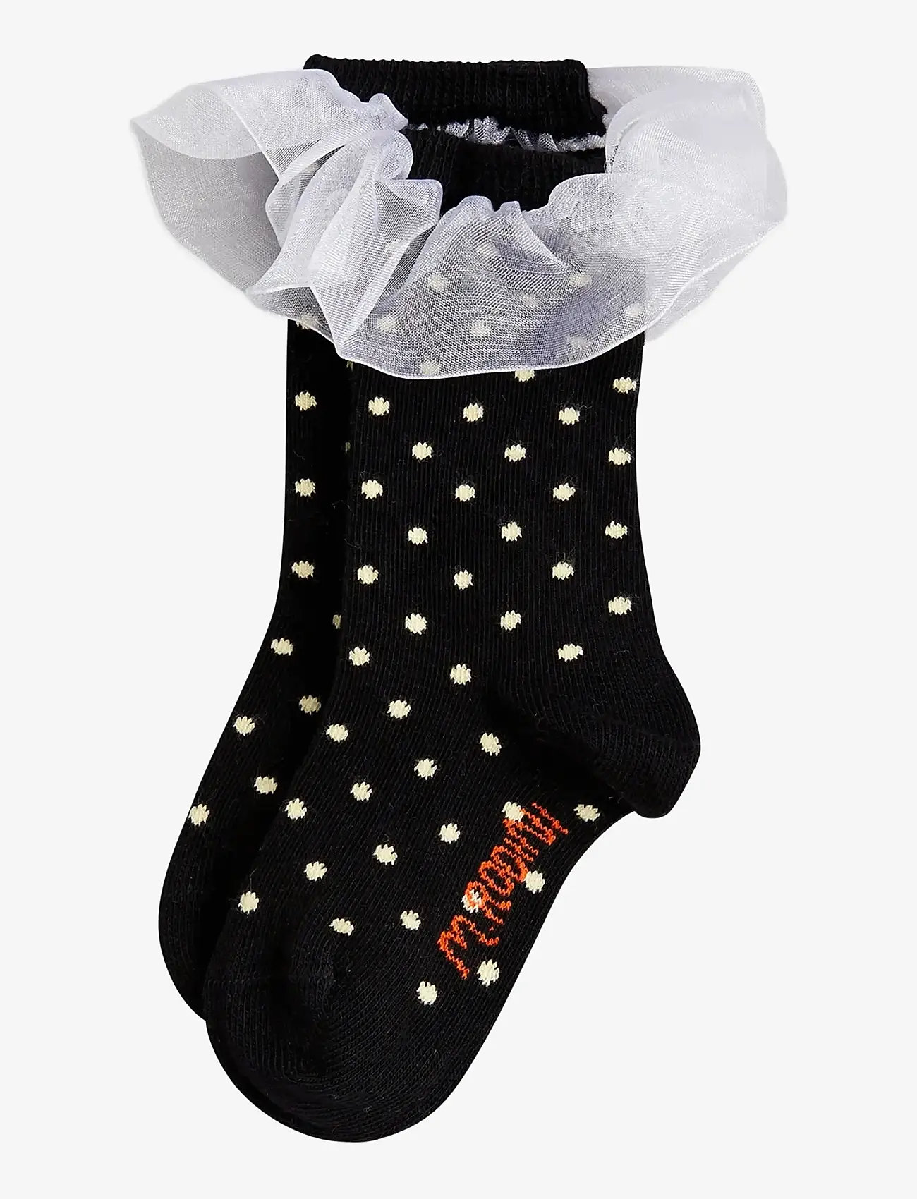 Mini Rodini - Polka dot frill 1-pack socks - strümpfe - black - 0