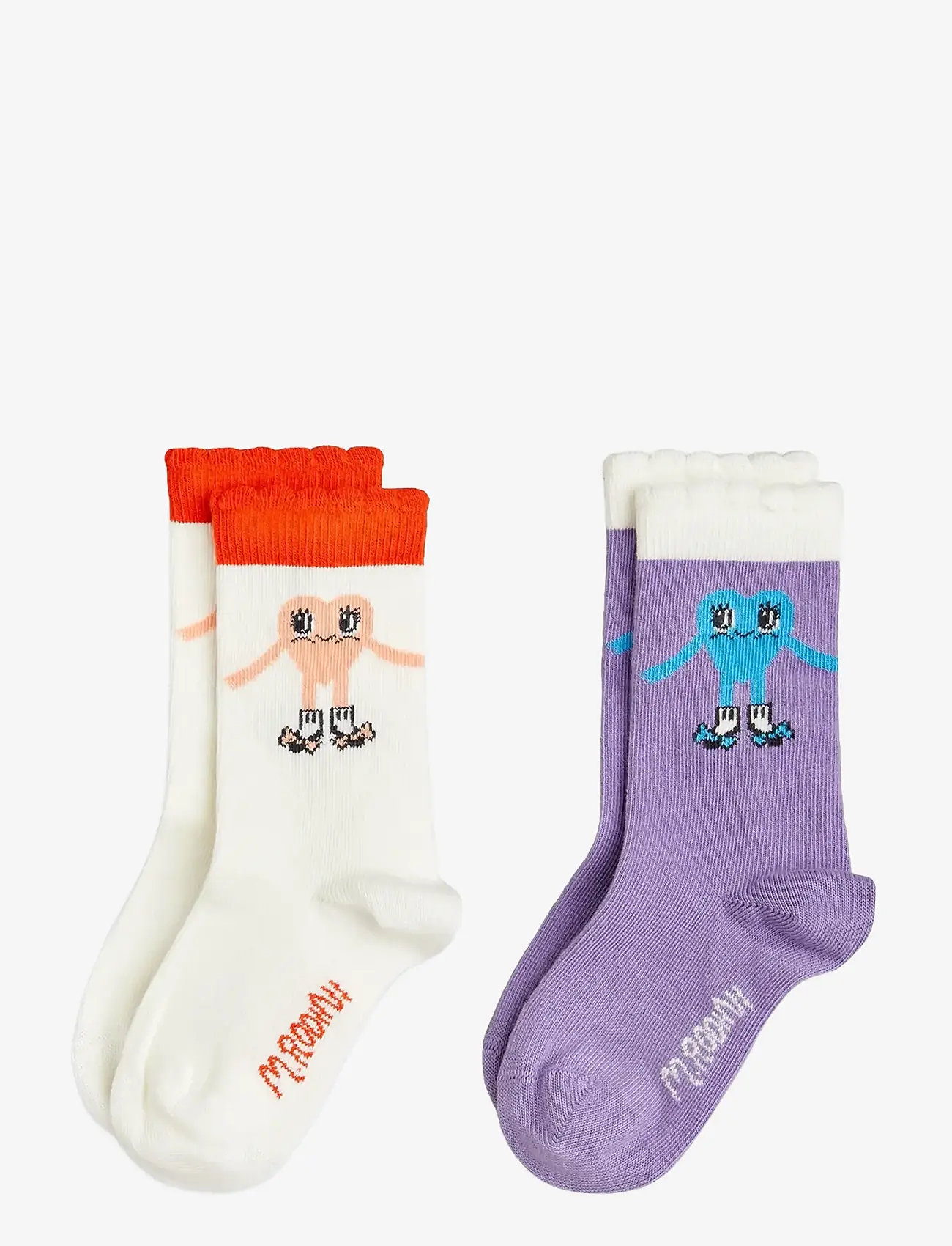 Mini Rodini - Heart in shoes 2-pack socks - skarpetki - multi - 0