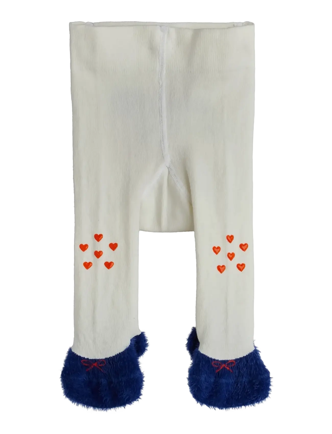 Mini Rodini Doggie anti-slip baby tights - Strømpebukser - OFF-WHITE / white