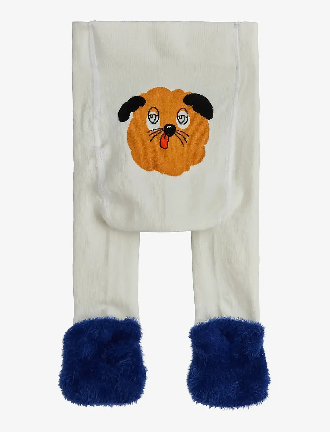 Mini Rodini - Doggie anti-slip baby tights - strumpfhosen - off-white - 1