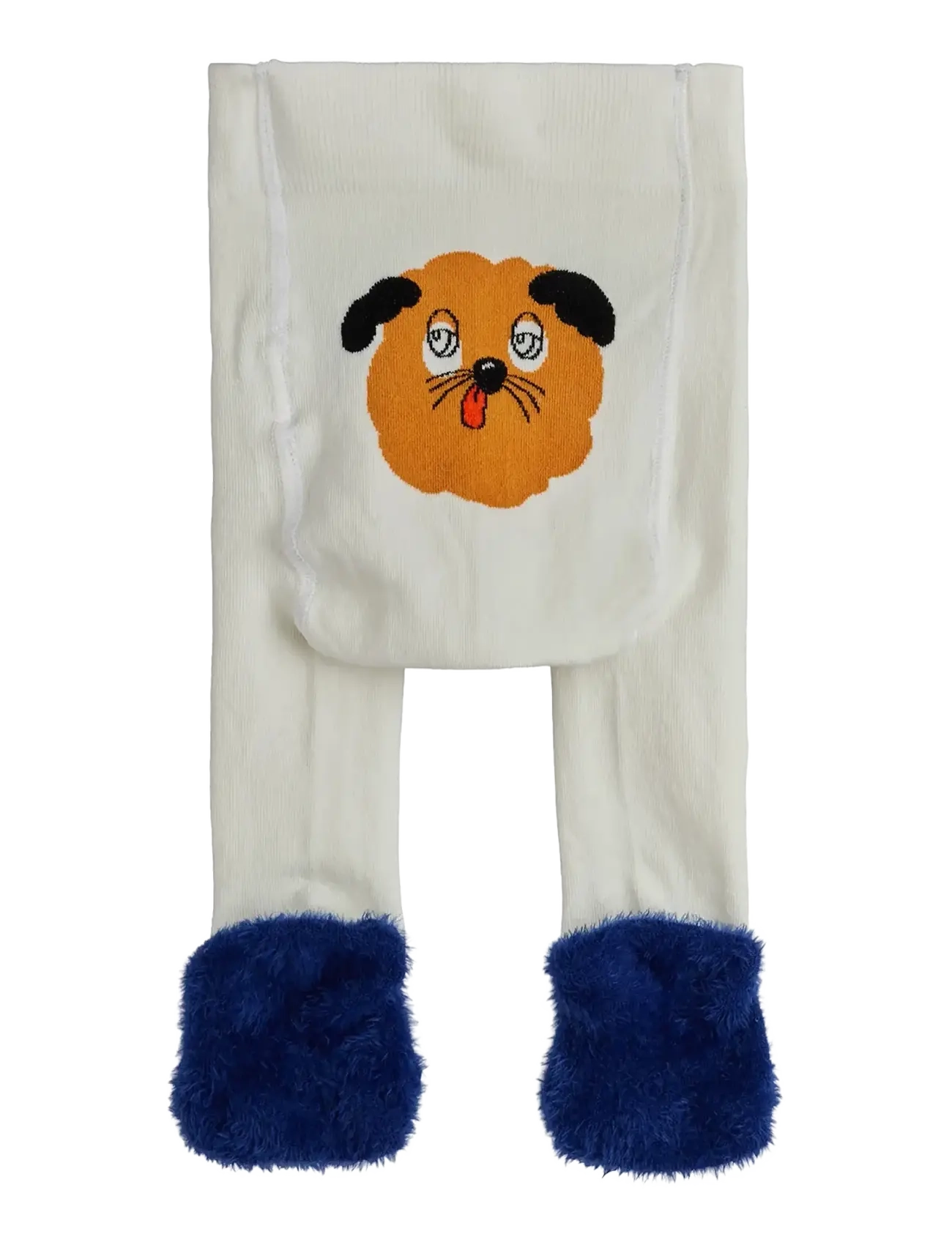 Mini Rodini - Doggie anti-slip baby tights - strumpfhosen - off-white - 1