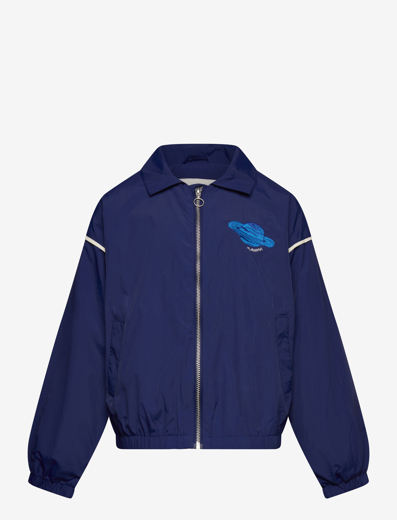 Mini Rodini - Planet emb nylon jacket - Õhukesed joped - blue - 0