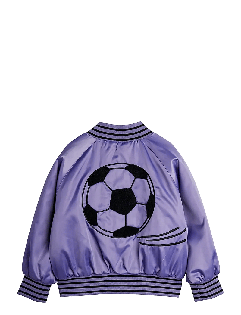 Mini Rodini - Soccerball chenille satin bsb jacket - bomberjacken - purple - 1